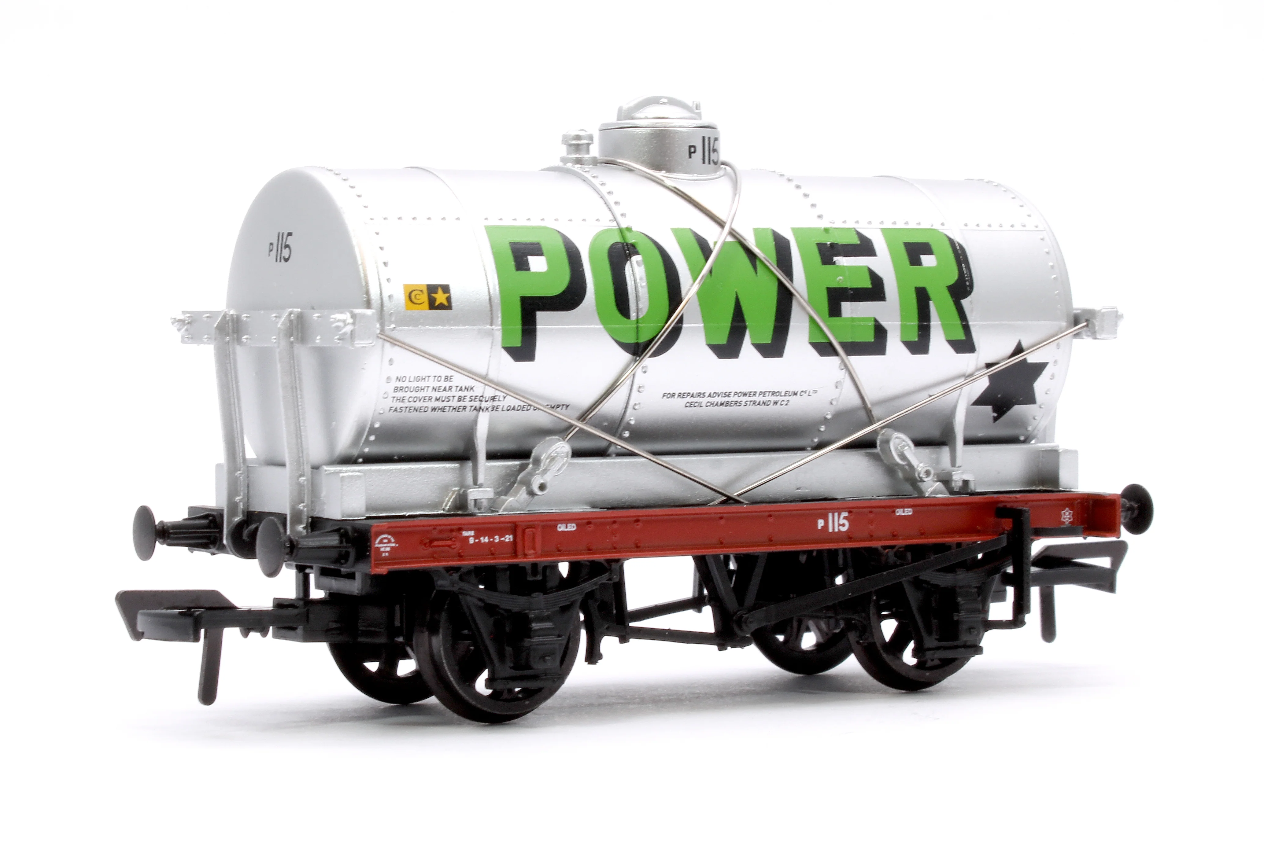 37-686 14T Tank Wagon 'Power' Silver No. 115