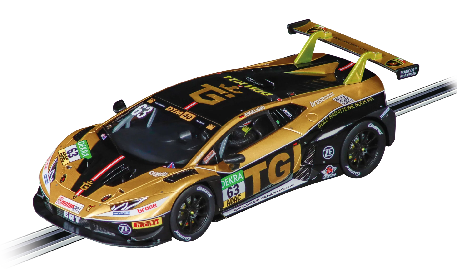 20027814 Carrera Evolution Lamborghini Huracán GT3 Evo2 "GRT Grasser Racing, No.63" DTM 2025