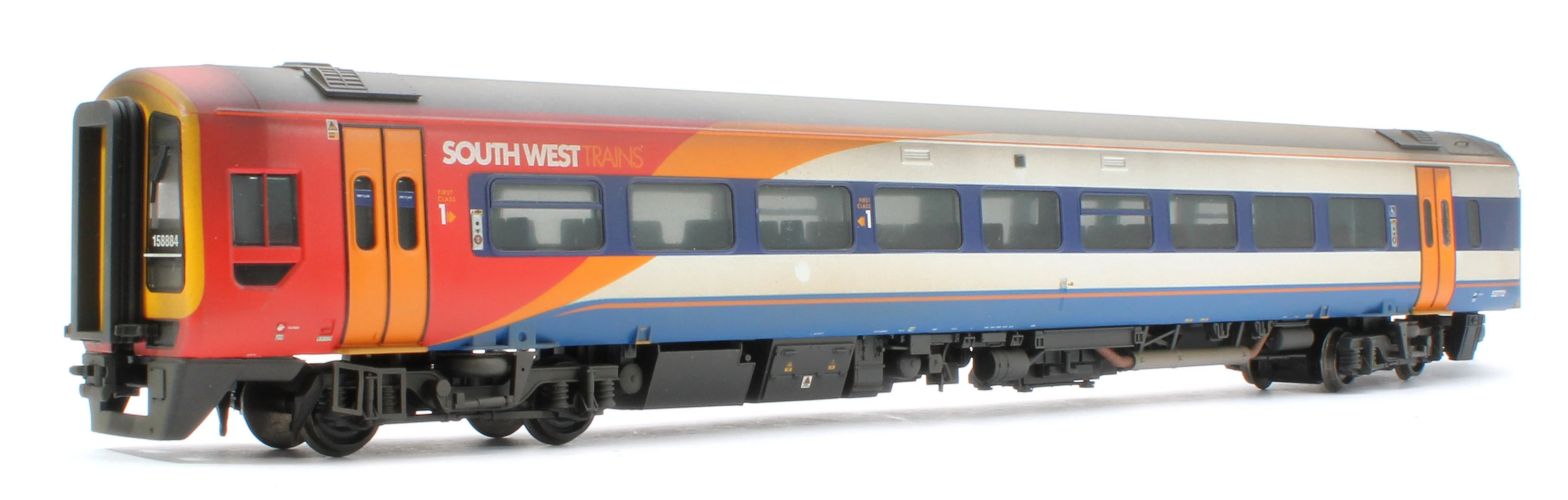31-495SFW Bespoke Weathered Class 158 2-Car DMU 158884 South West Trains - DCC Sound - Image 2