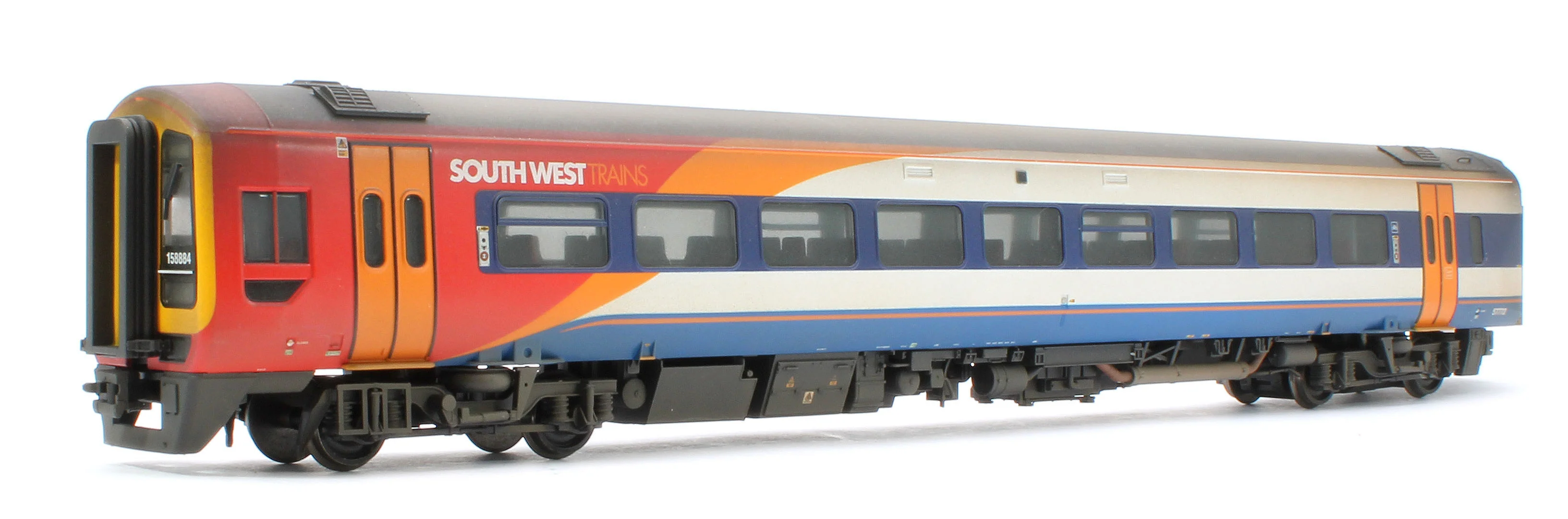 31-495SFW Bespoke Weathered Class 158 2-Car DMU 158884 South West Trains - DCC Sound - Image 8