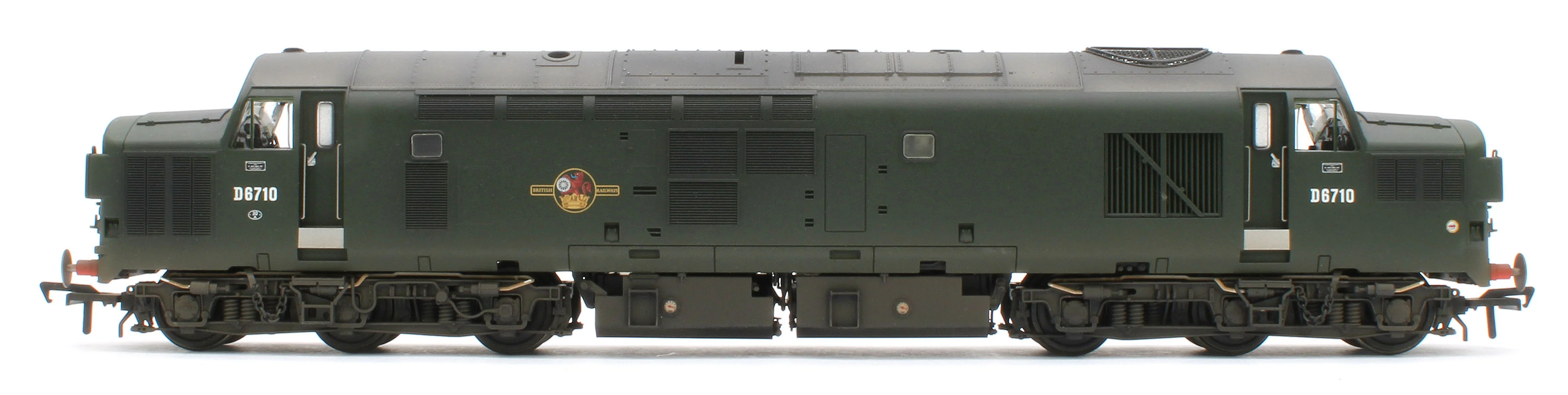 35-302W Bespoke Weathered Class 37/0 Split Headcode D6710 BR Green (Late Crest) Diesel Locomotive - Image 5