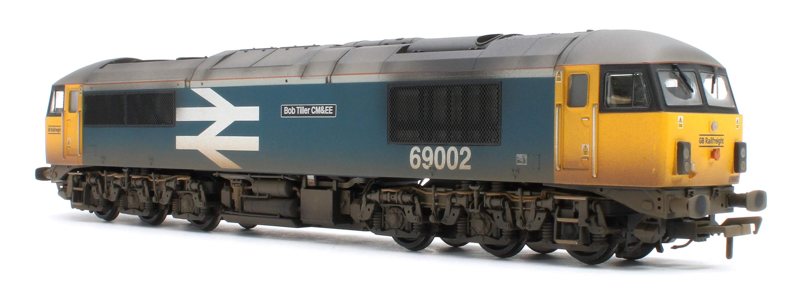 35-777SFW Bespoke Weathered Class 69 69002 'Bob Tiller CM&EE' BR Blue (Large Logo) (GBRf) Diesel Locomotive - DCC Sound - Image 6