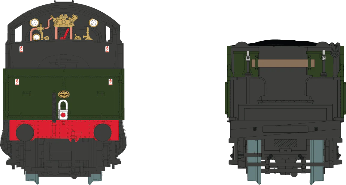 2S-001-010D 4-6-0 Barcote Manor 7803 BR Lined Green Late Crest Steam Locomotive - DCC Fitted - Image 4