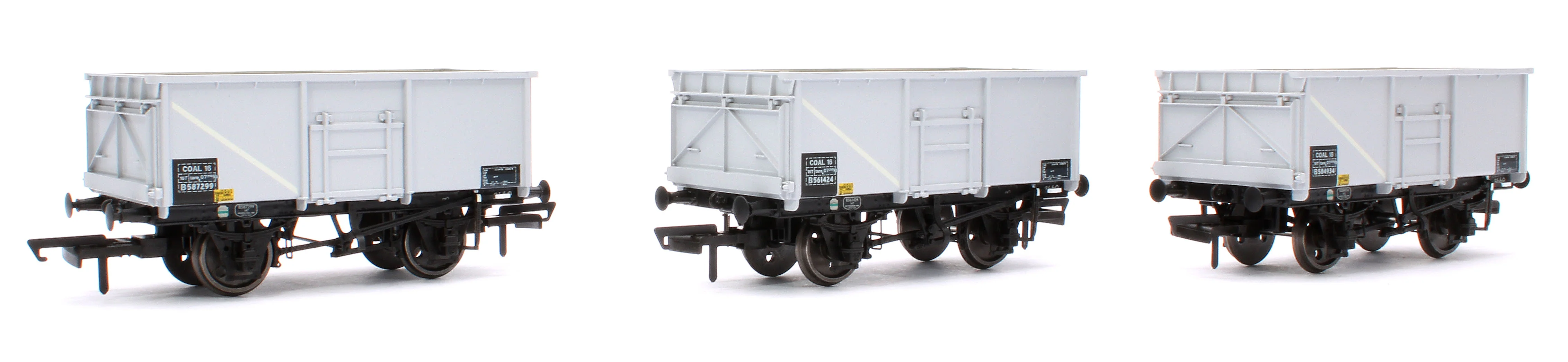 ACC1062 BR 16T Mineral - COAL 16 (Rebody) - BR Freight Grey (Pre-TOPS COAL 16) Triple Pack - Pack O