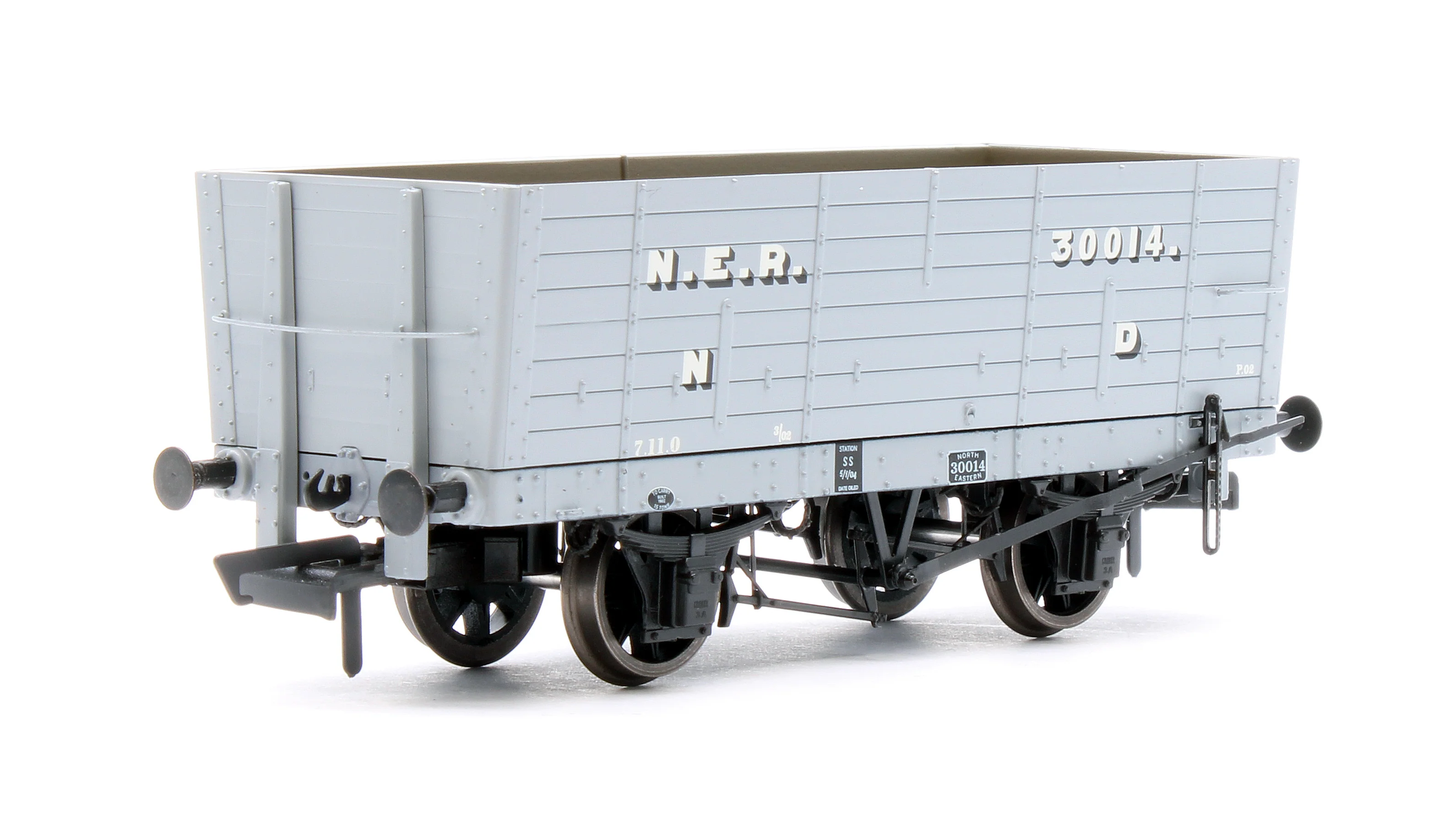 ACC2817 NER 20t hopper - P6 Hopper - 1901-1904 Pre-Grouping: NER Grey - Triple Pack - Image 3