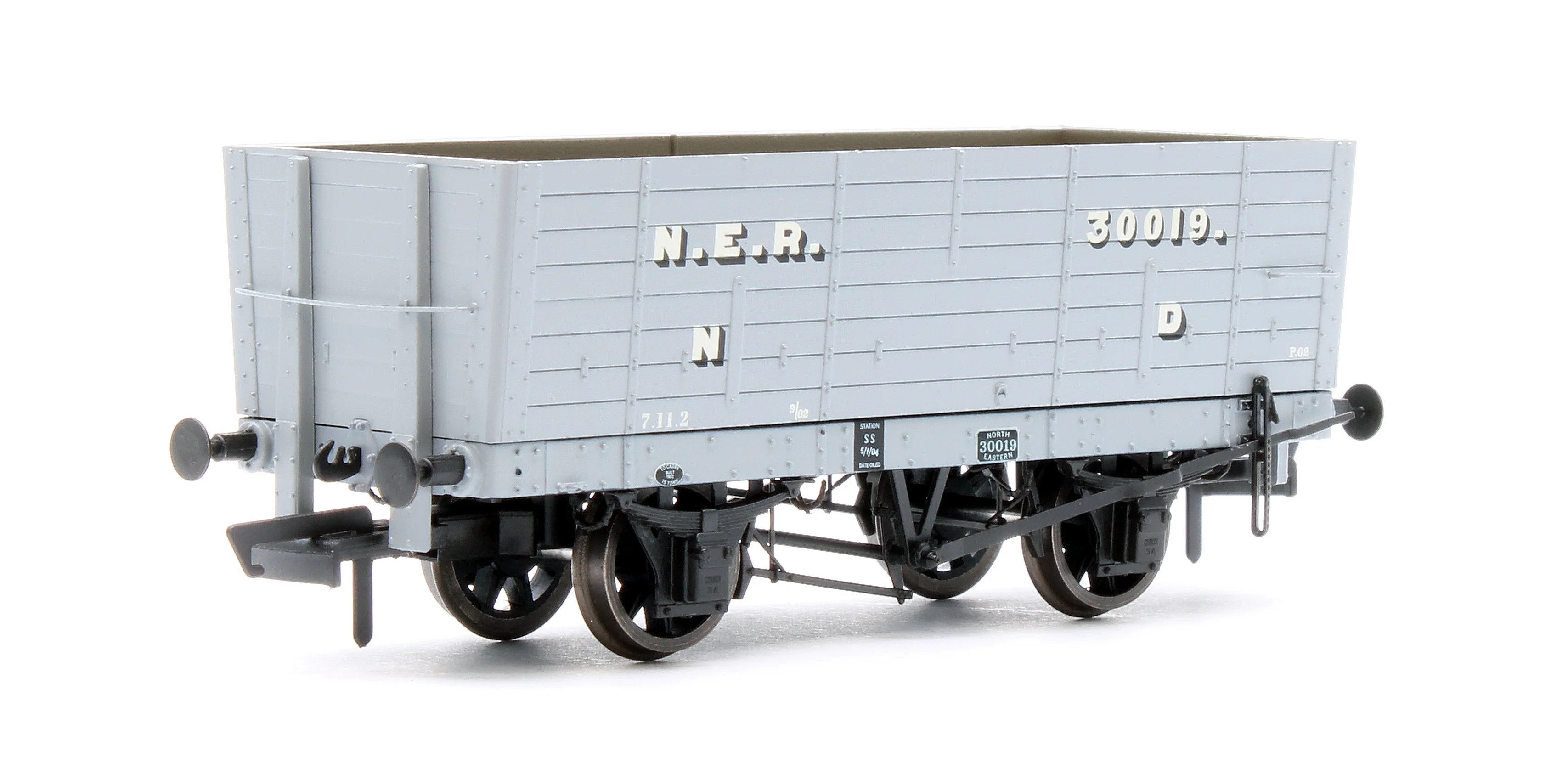ACC2817 NER 20t hopper - P6 Hopper - 1901-1904 Pre-Grouping: NER Grey - Triple Pack - Image 7