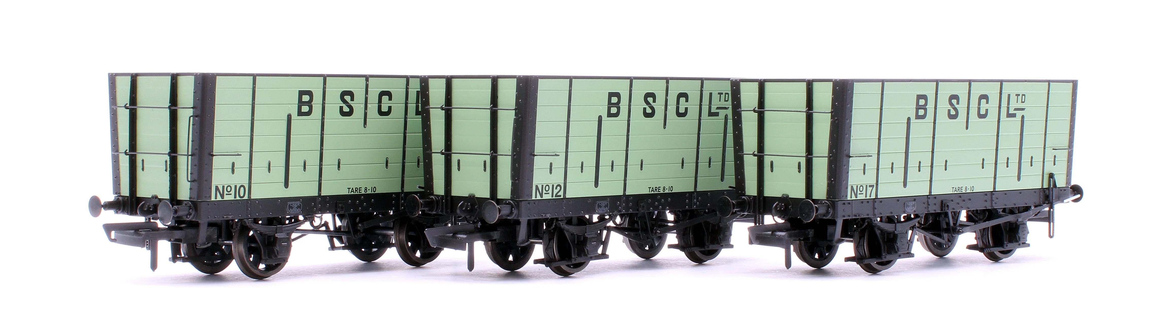 Pre-Owned NER 20t Hopper - BSC (Internal User) Hopper - Pale Green, with black ironwork - Triple Pack
