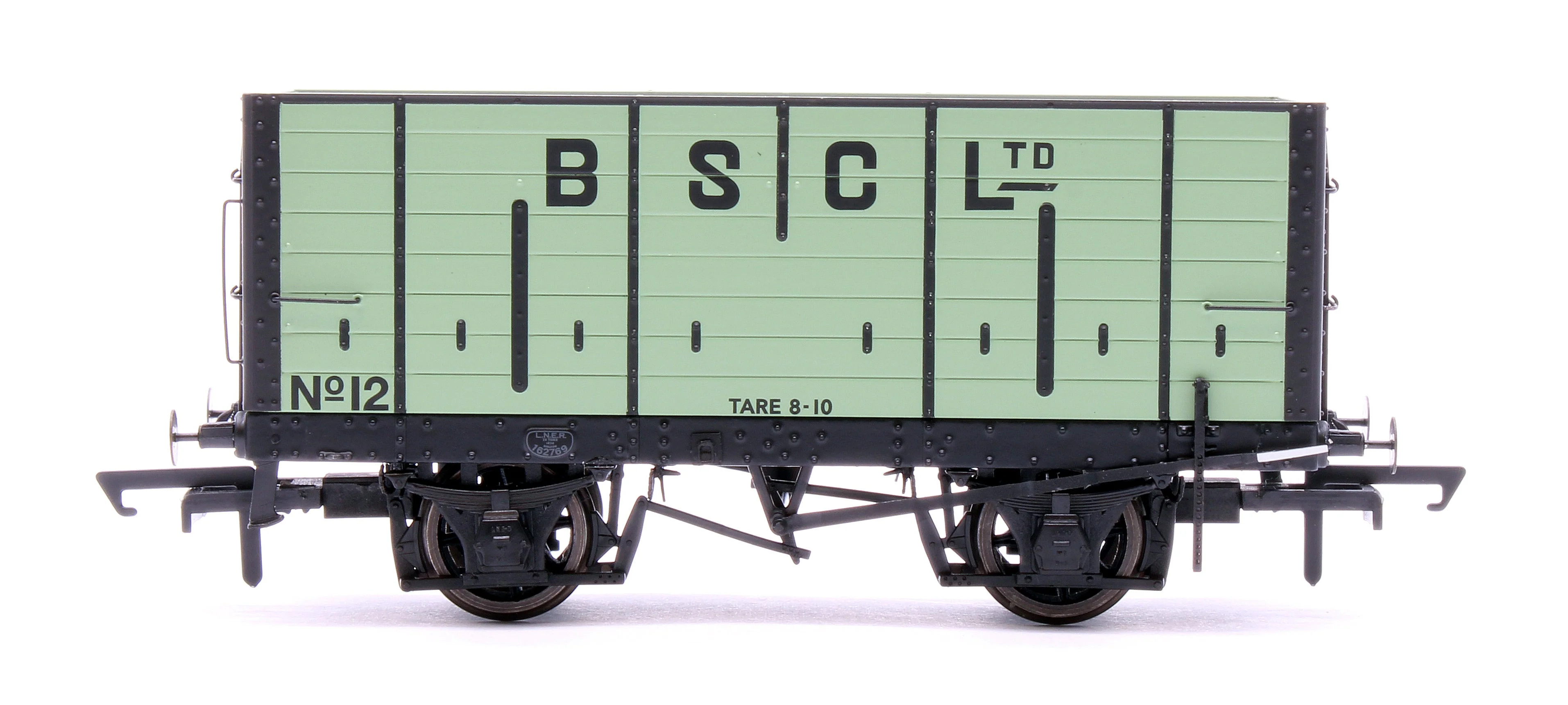 Pre-Owned NER 20t Hopper - BSC (Internal User) Hopper - Pale Green, with black ironwork - Triple Pack - Image 6