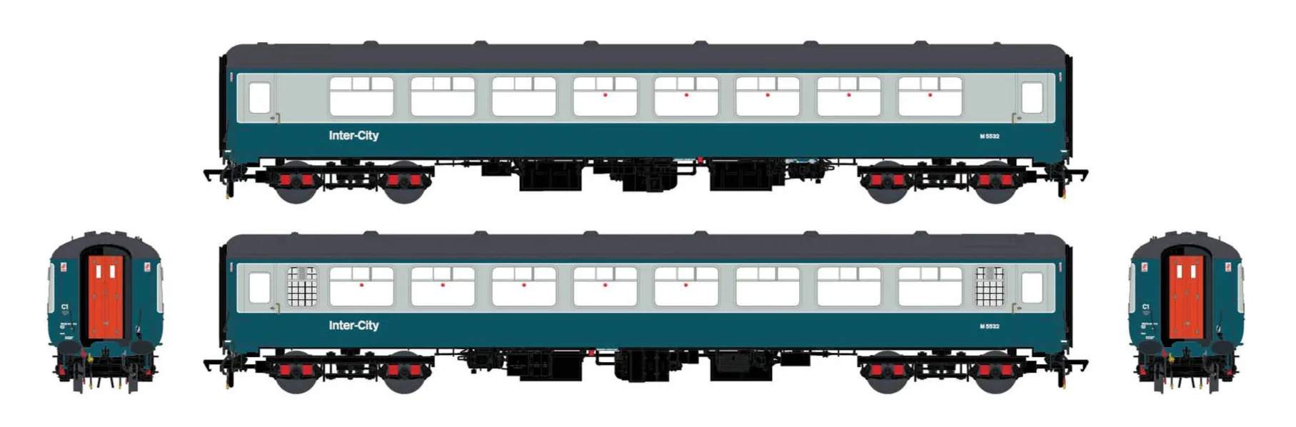 BR Mk.2c (large toilet window) TSO M5532 Blue/Grey w/InterCity