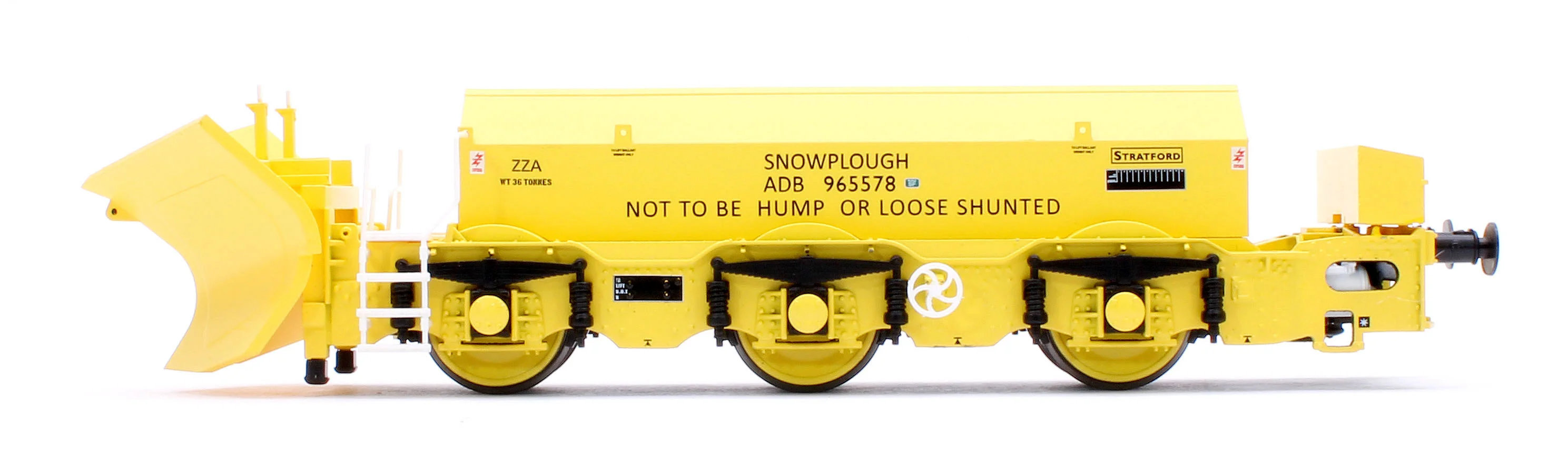 Beilhack Snowplough ZZA ADB965578/579 'Stratford Shark' BR yellow (ex Class 40) Twin Pack - Image 3