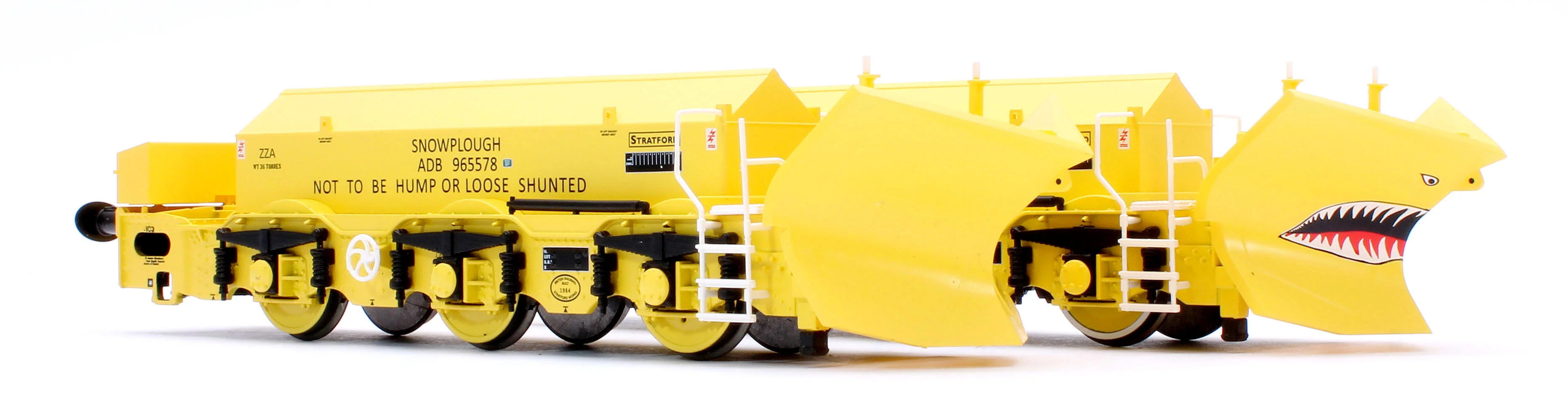 Beilhack Snowplough ZZA ADB965578/579 'Stratford Shark' BR yellow (ex Class 40) Twin Pack - Image 8