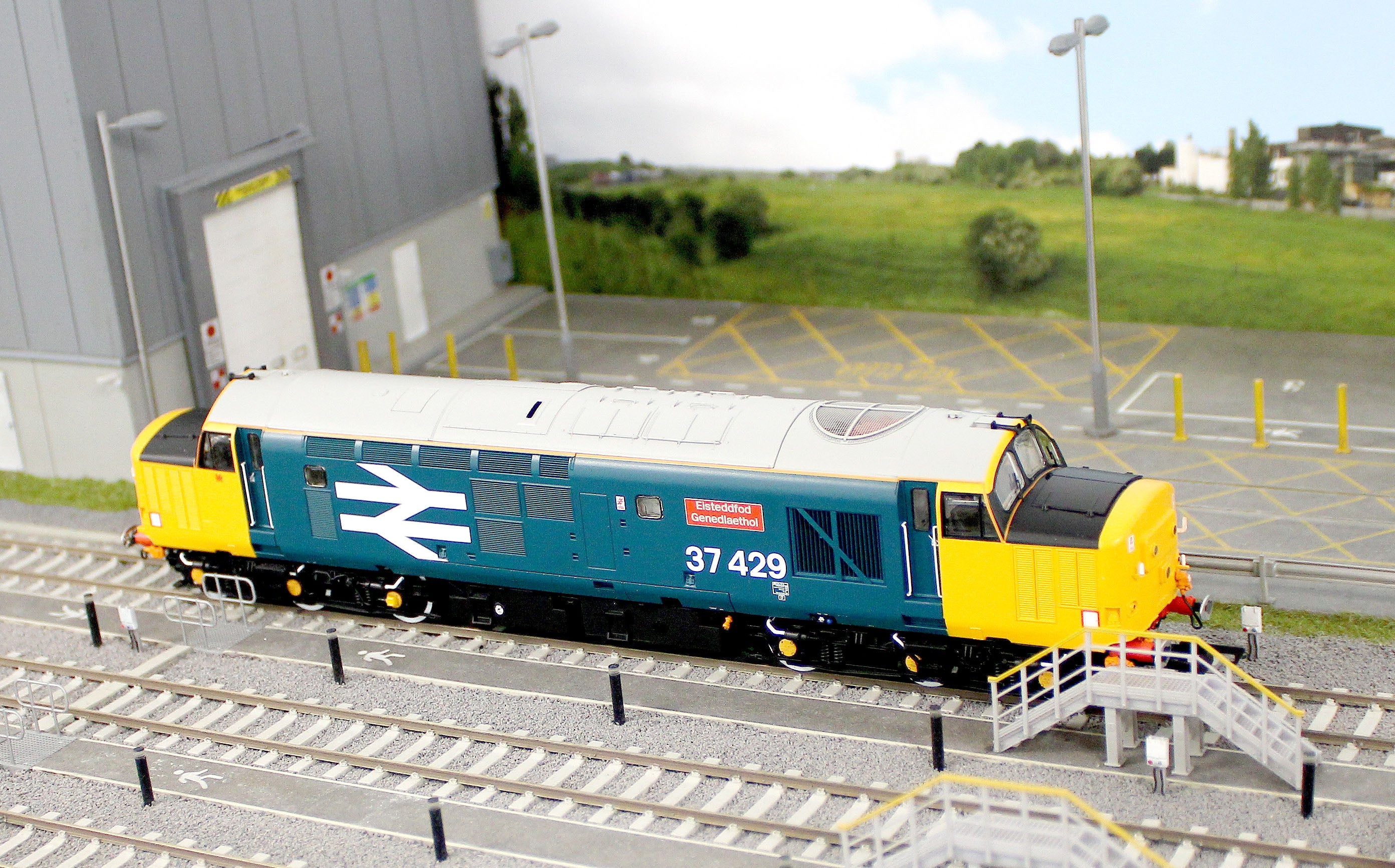 ACC3164-DCC Class 37 Eisteddfod Genedlaethol Large Logo Blue (with Welsh Dragon) 37429 Diesel Locomotive - DCC Sound - Image 13