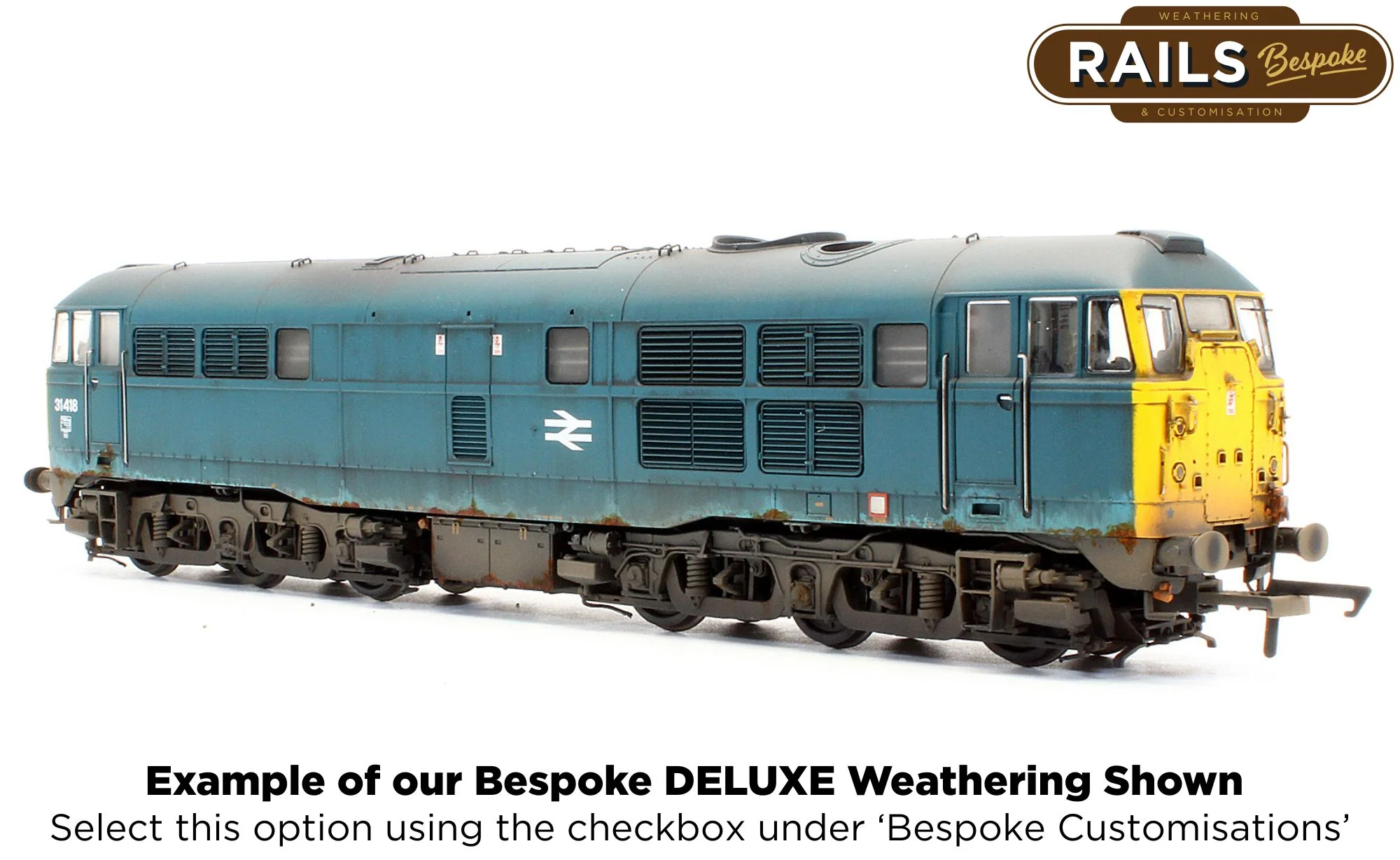 ACC3187-DCC Class 31 31418 BR Blue Diesel Locomotive - DCC Sound - Image 10