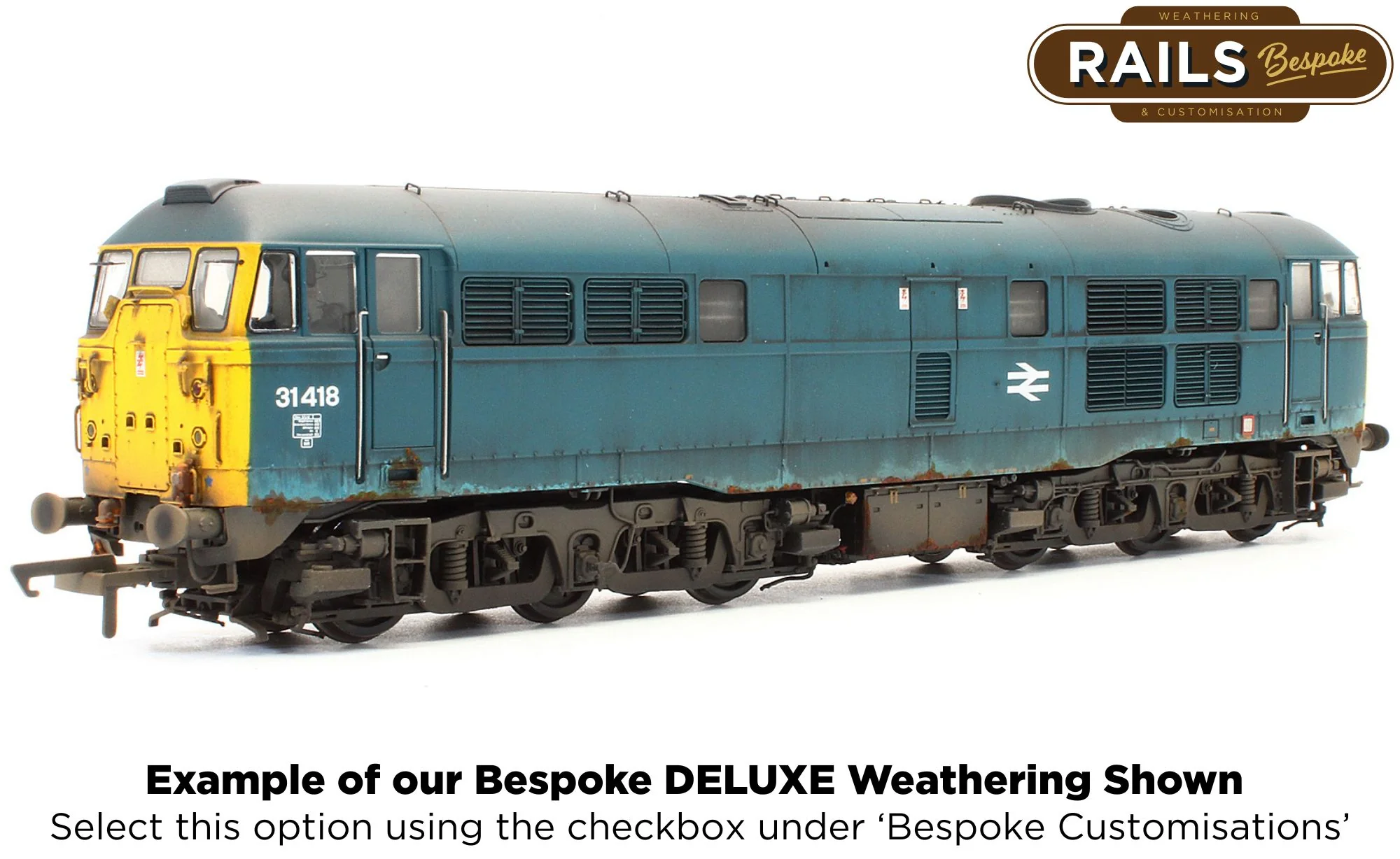 ACC3187-DCC Class 31 31418 BR Blue Diesel Locomotive - DCC Sound - Image 11