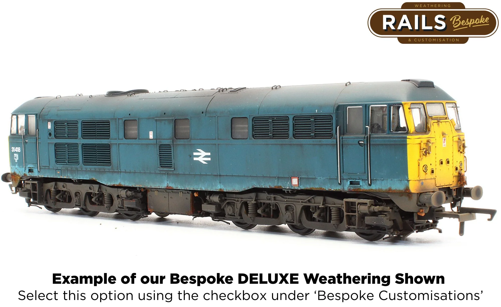 ACC3187-DCC Class 31 31418 BR Blue Diesel Locomotive - DCC Sound - Image 12
