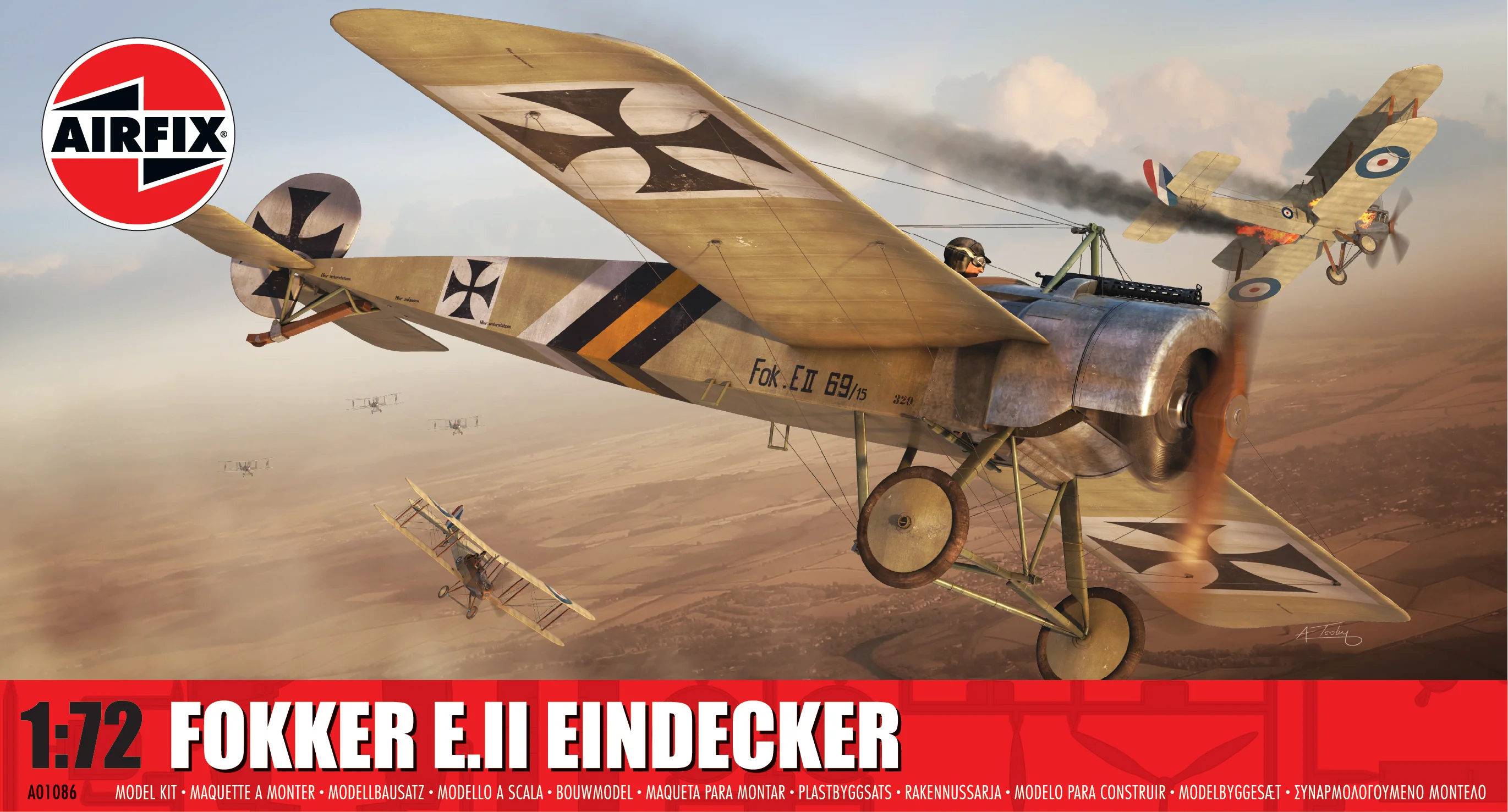 A01086 Fokker E.II Eindecker Model Kit