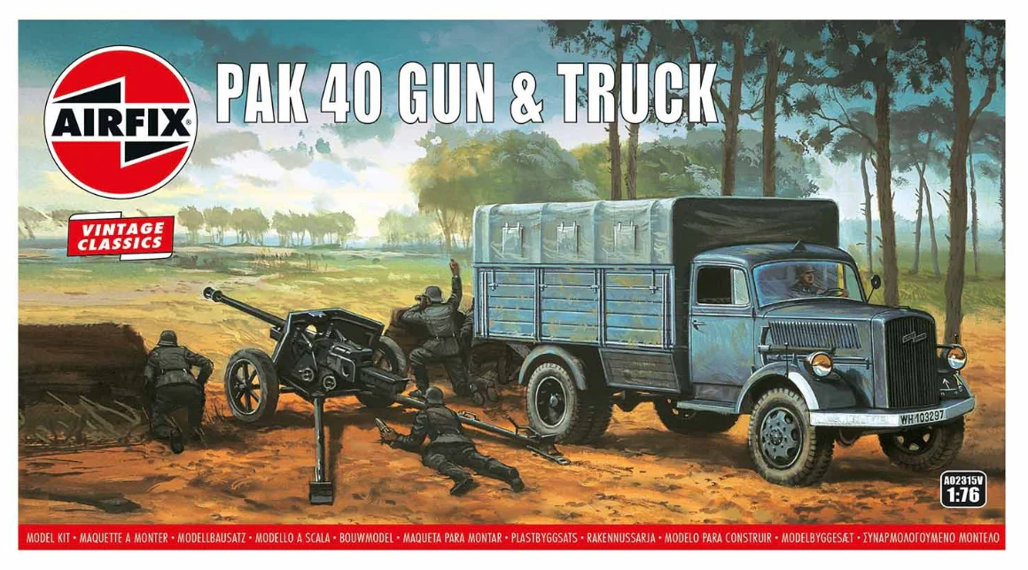 A02315V Pak 40 Gun & Track Model Kit