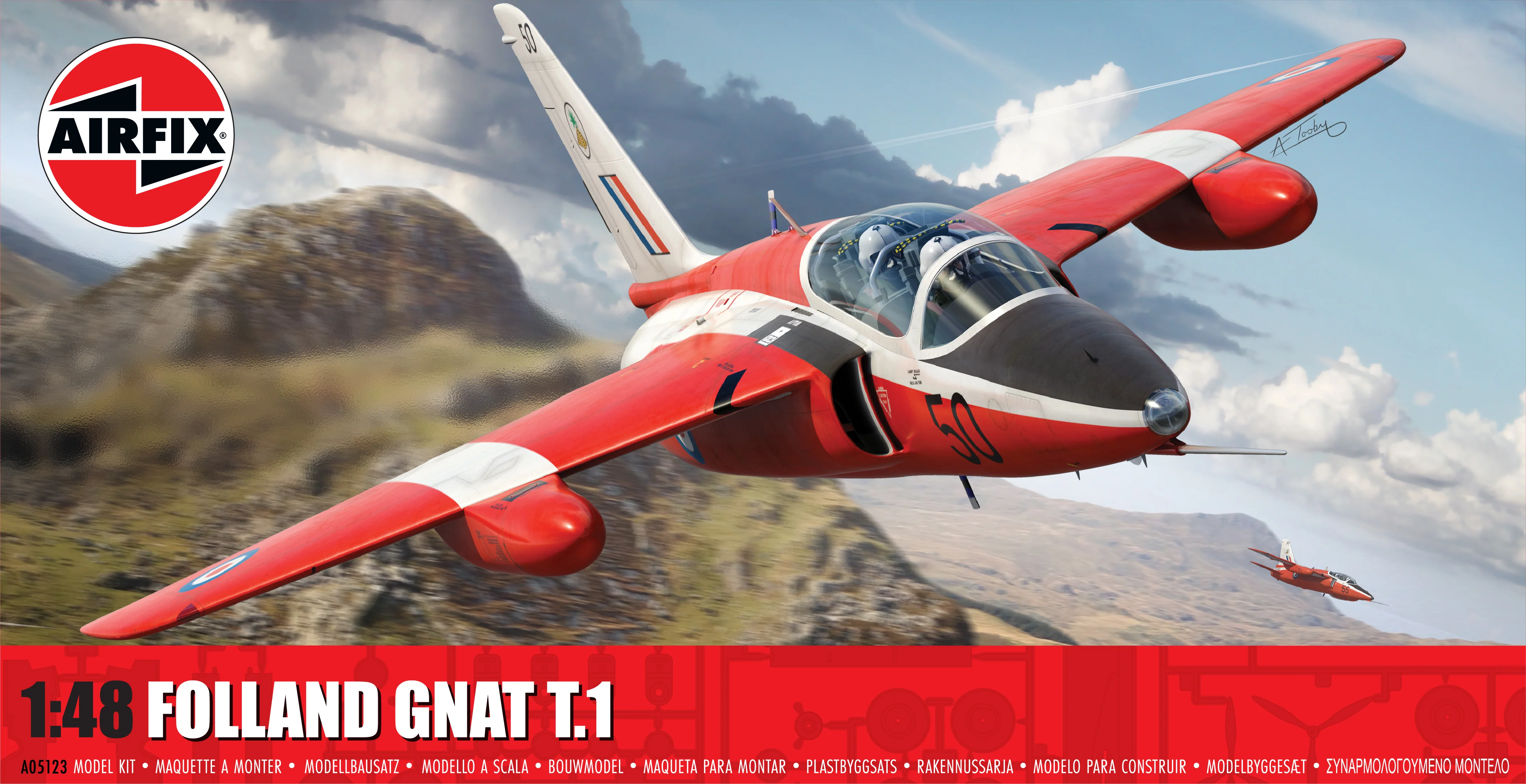 A05123 Folland Gnat T.1 Model Kit