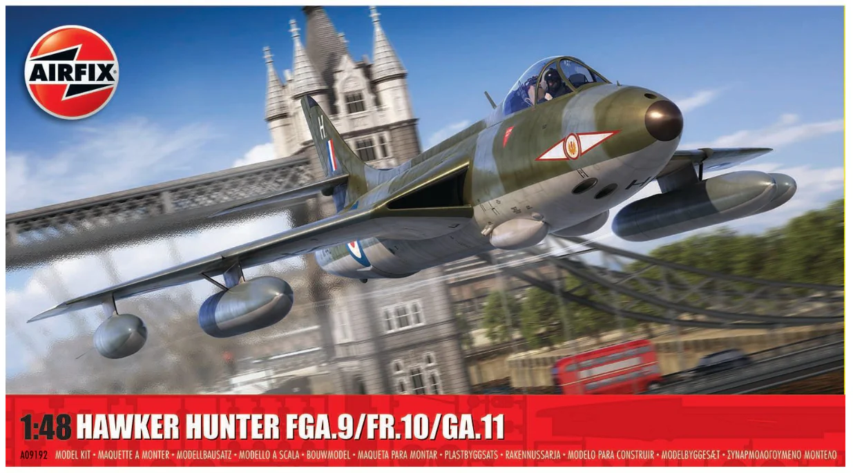A09192 Hawker Hunter FGA.9/FR.10/GA.11 Model Kit