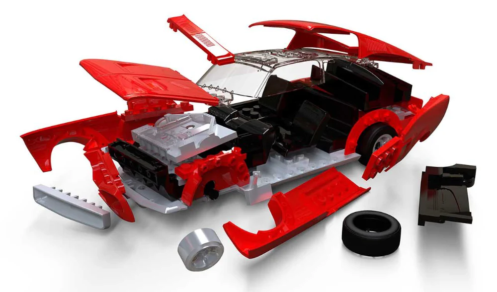 J6035 QUICKBUILD Ford Mustang GT 1968 Model Kit - Image 3