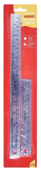 2pc Steel Rule Set - Image 3