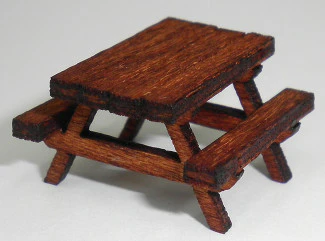 OOPT1 Ancorton OO Gauge Picnic Table Kit (makes 6) - Image 2