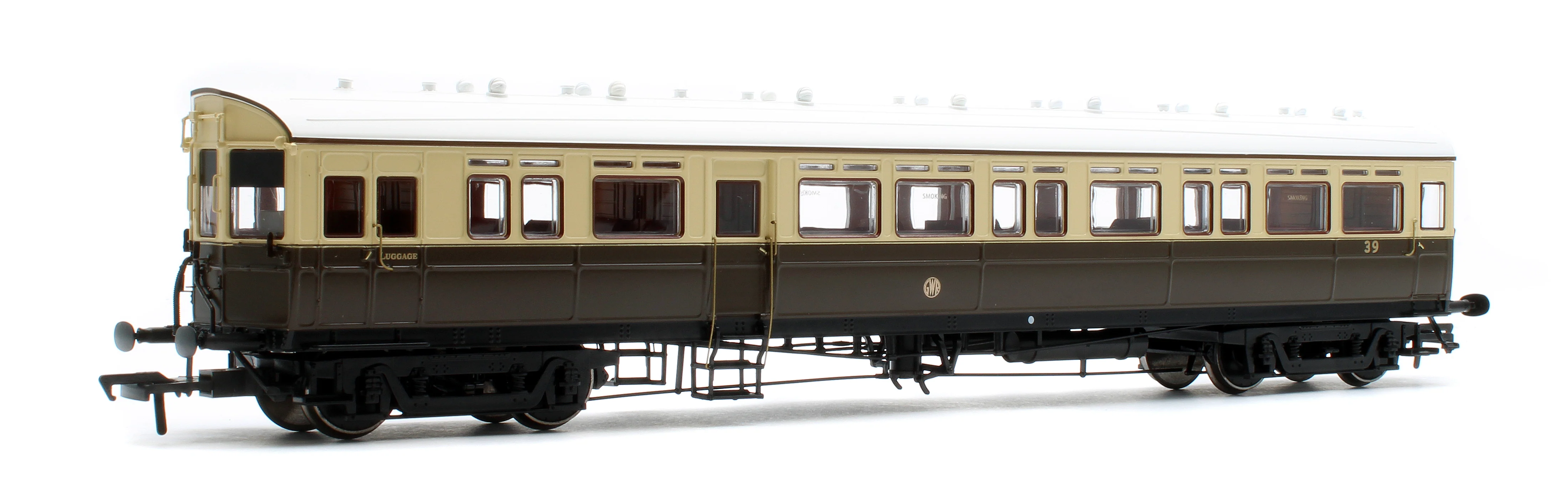 4P-004-004D Autocoach GWR Shirt Button 39 Chocolate & Cream - DCC Fitted - Image 2