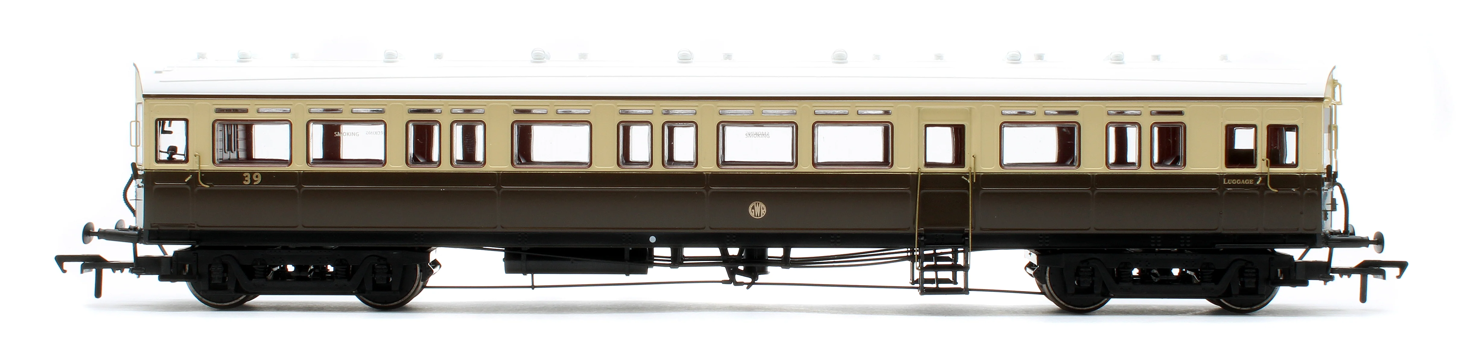 4P-004-004D Autocoach GWR Shirt Button 39 Chocolate & Cream - DCC Fitted - Image 3