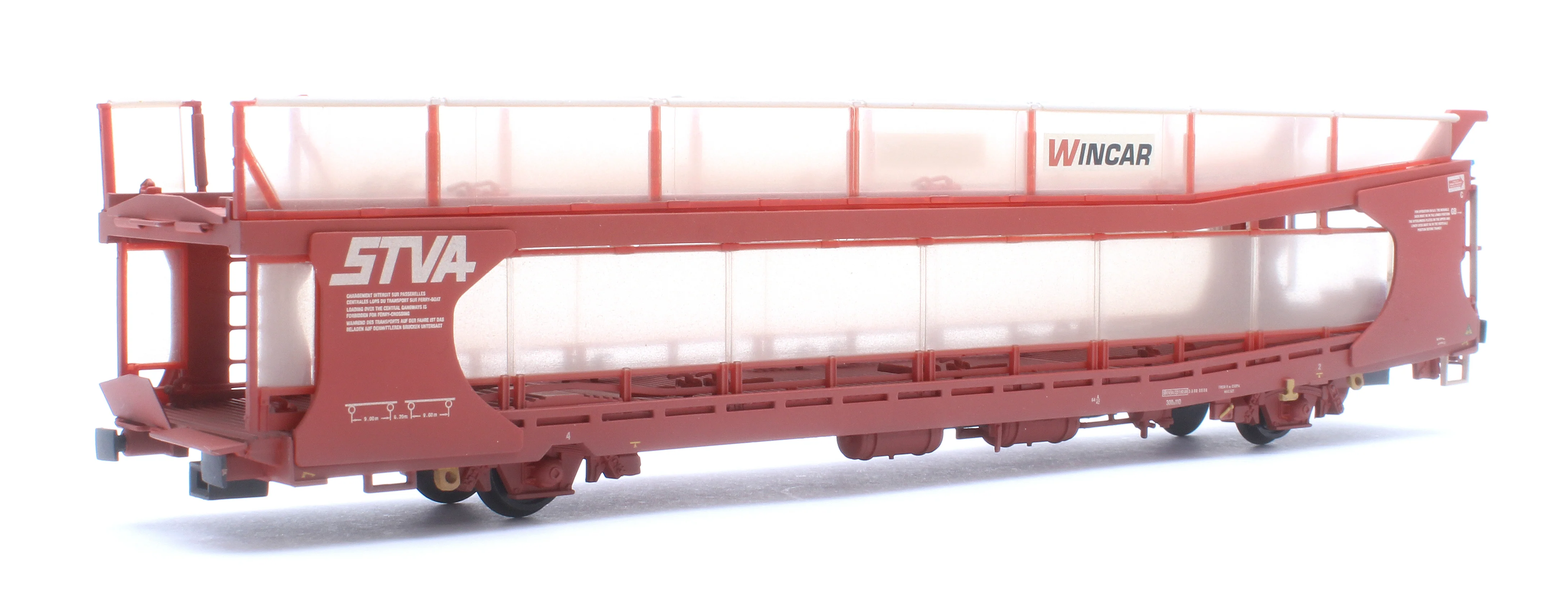 IPA Twin Double Deck Car Transporter 'STVA' Red (Weathered) Exclusive Edition - Image 11