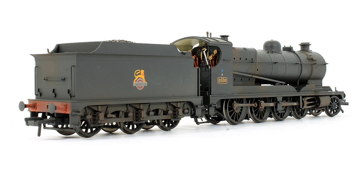 31-128 Pre-Owned 3000 Class Rod 3036 BR Black Early Emblem Steam Locomotive (Weathered) - DCC Fitted - Image 4