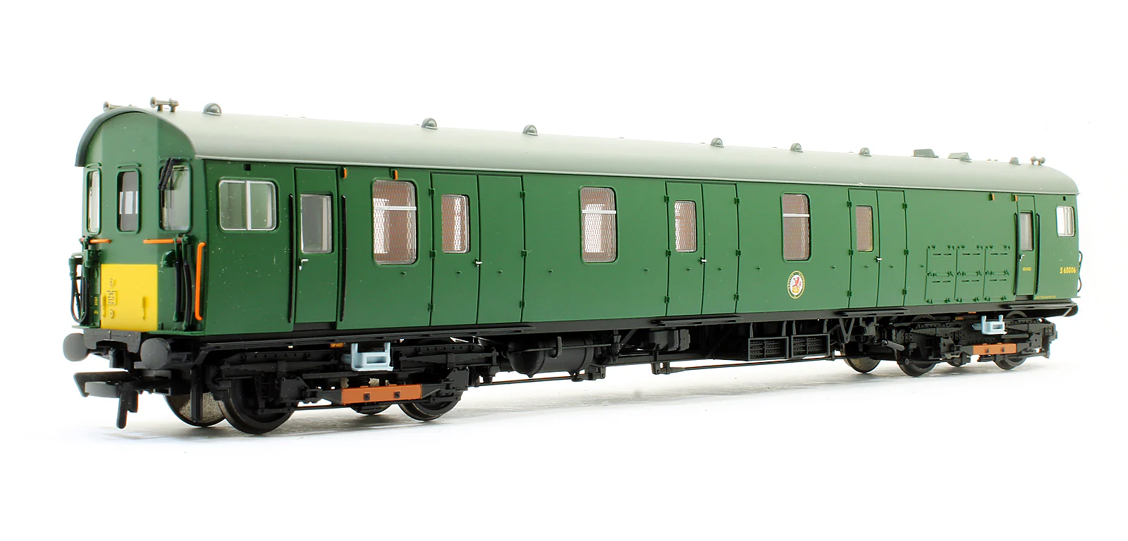 Motor Luggage Van Late SR Multiple Unit Green With Yellow Warning Panel