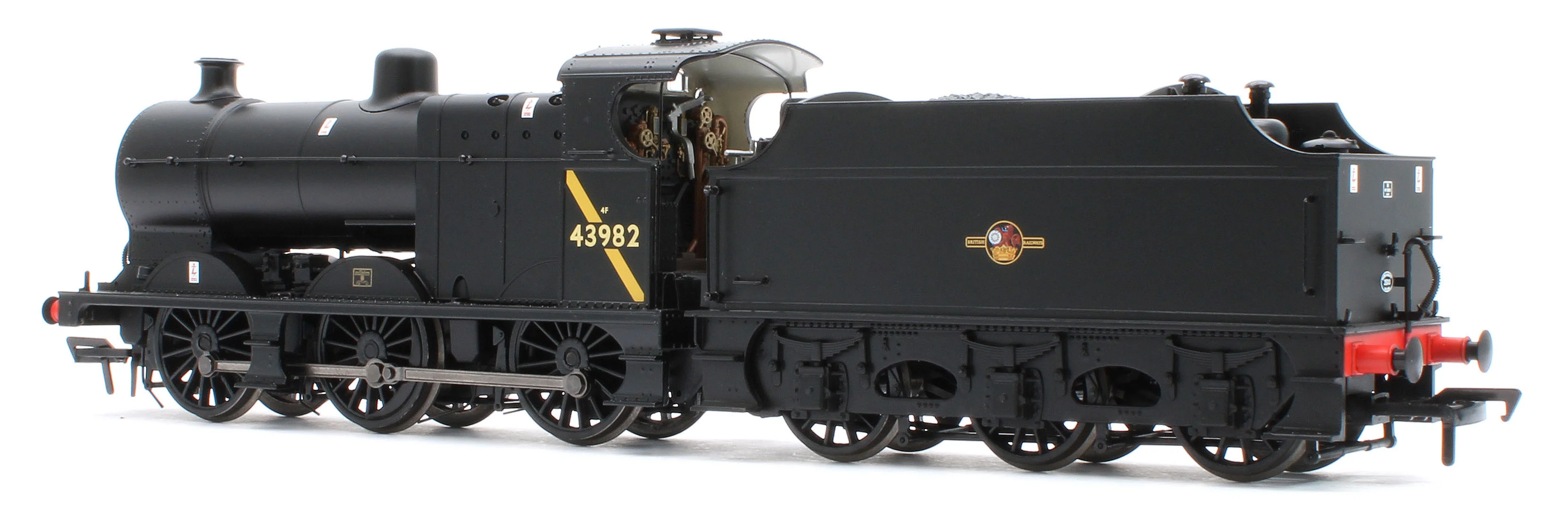MR 3835 (4F) with Fowler Tender 43982 BR Black (Late Crest) Steam Locomotive - DCC Sound - Image 3
