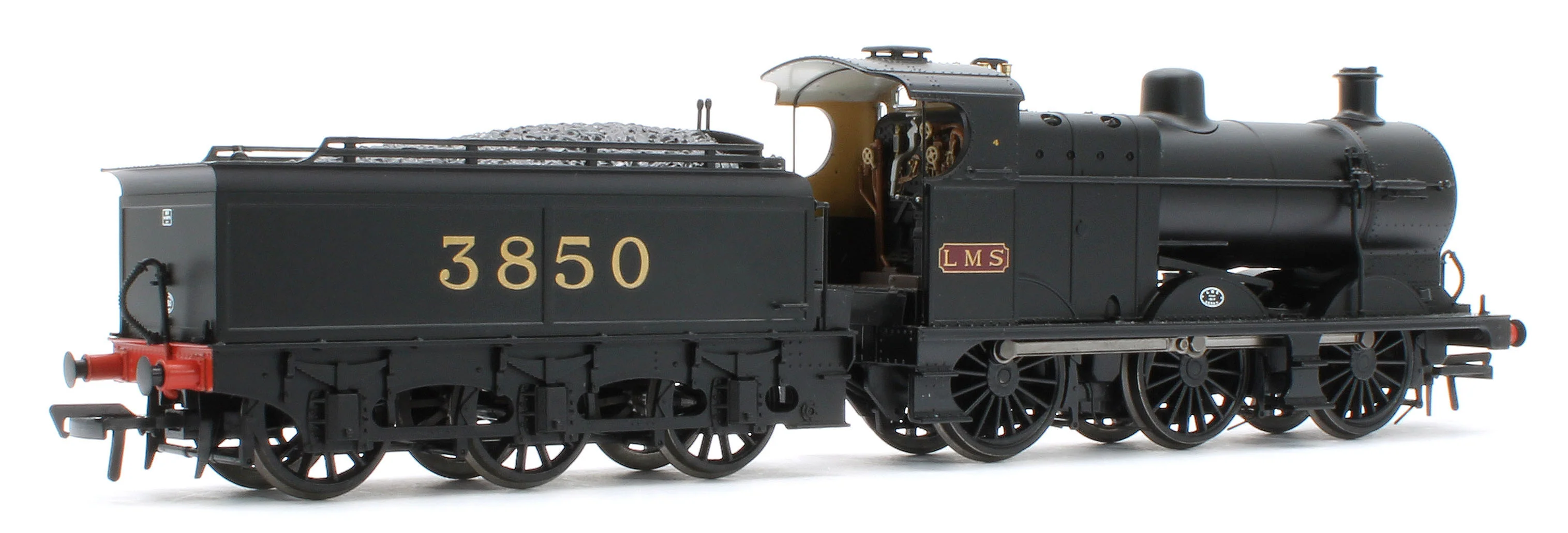MR 3835 (4F) with Johnson-Deeley Tender 3850 LMS Black (MR Numerals) Steam Locomotive - DCC Sound - Image 4