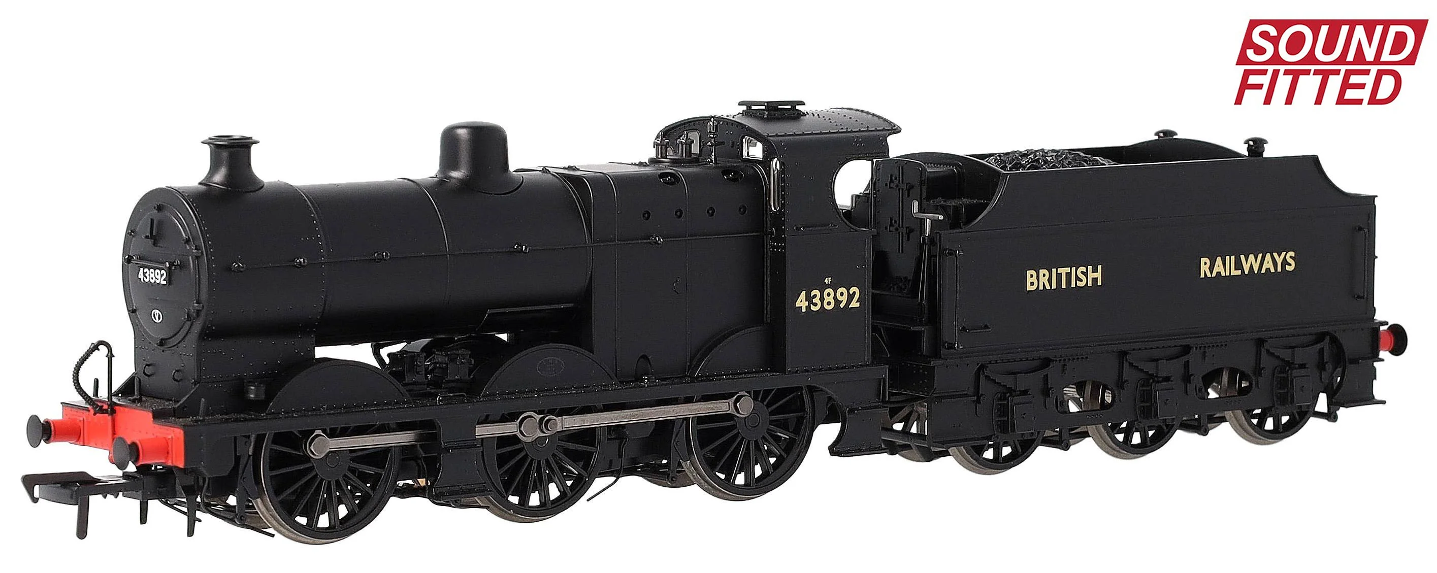 MR 3835 (4F) with Fowler Tender 43892 BR Black (British Railways) Steam Locomotive - DCC Sound