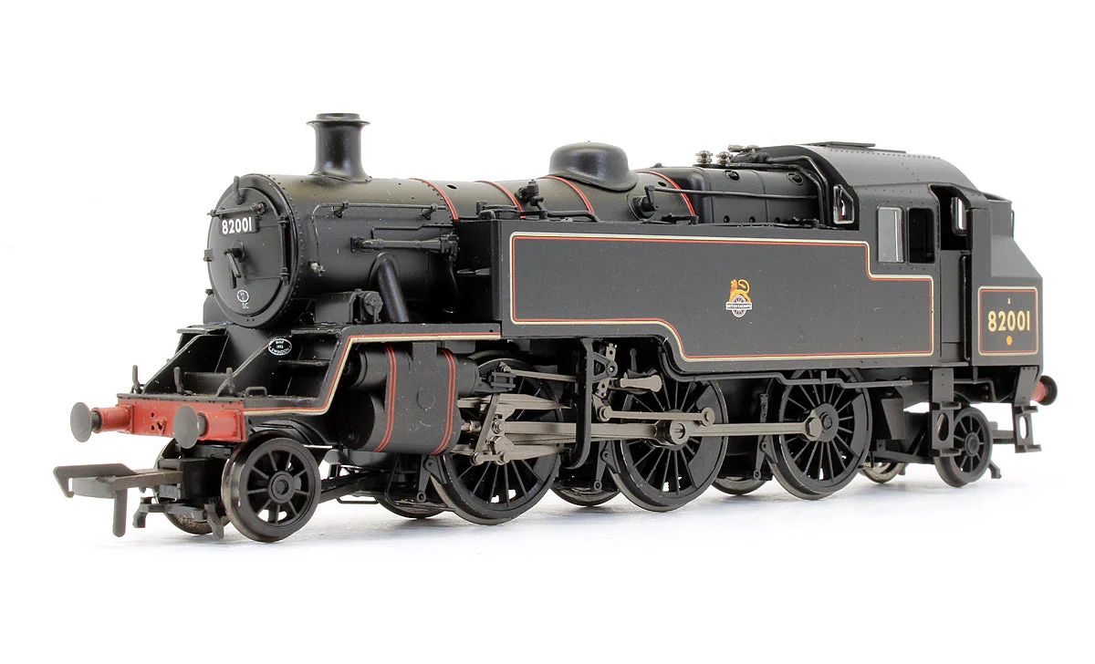Pre-Owned 31-979A Standard Class 3MT 82001 BR Black Early Emblem Steam Locomotive (Weathered) - DCC Fitted