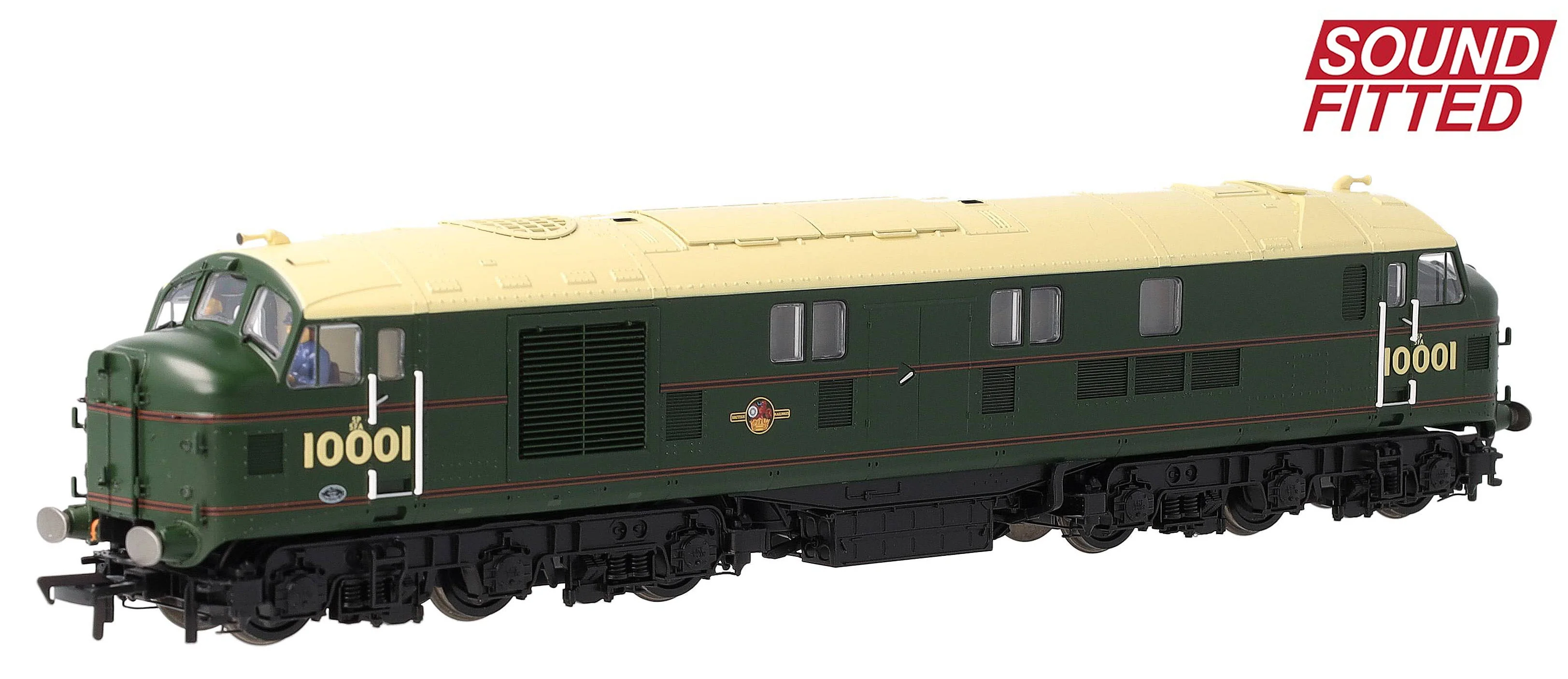 LMS 10001 BR Lined Green (Late Crest) Diesel Locomotive - DCC Sound
