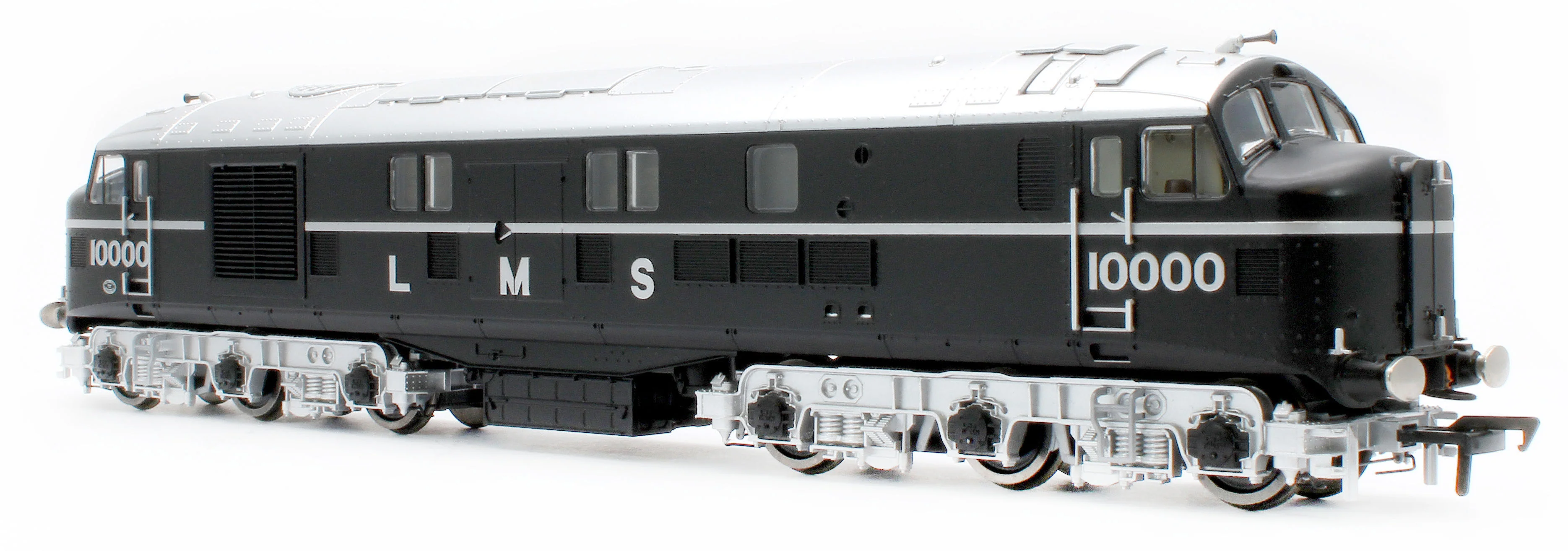 LMS 10000 Black & Chrome With LMS Lettering Diesel Locomotive - DCC Sound - Image 3
