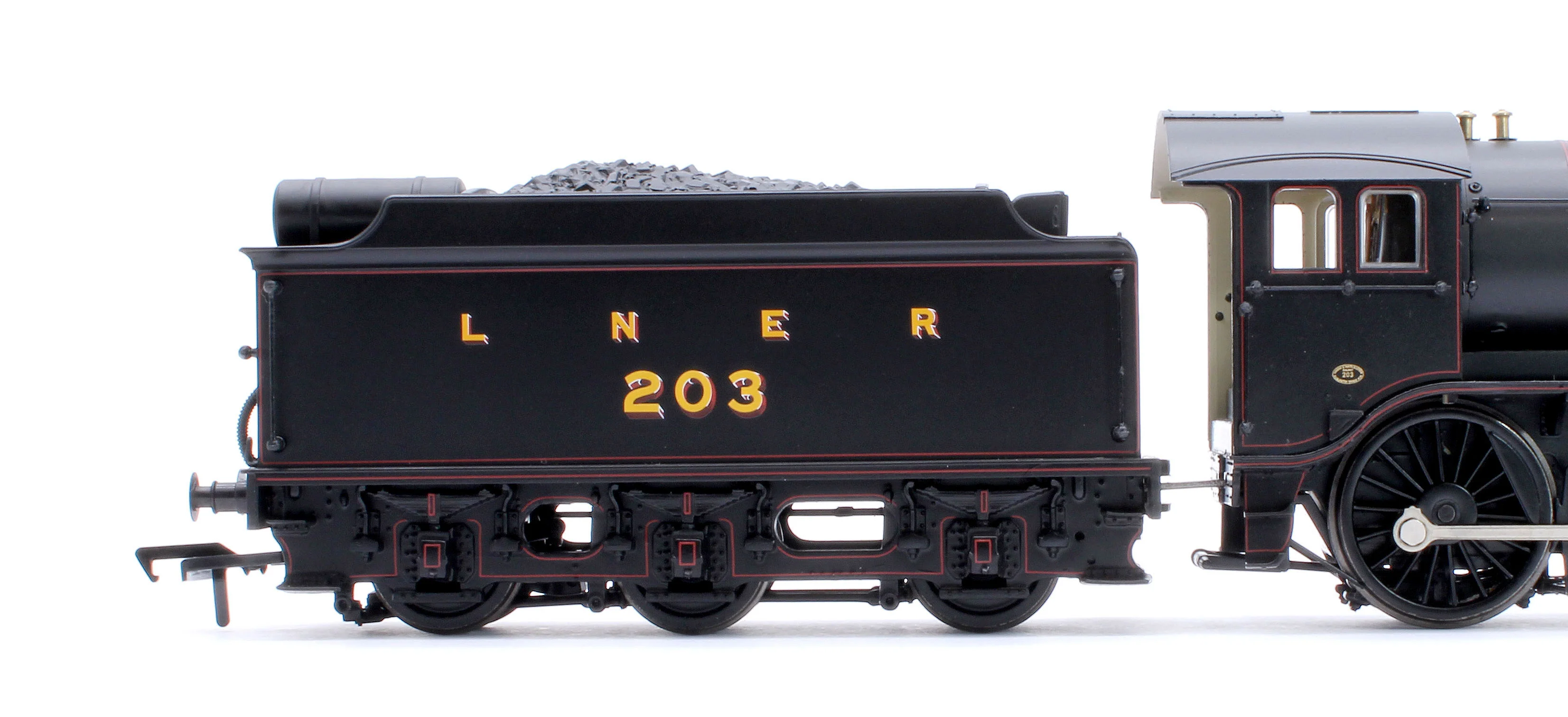 LNER K3 Flared Tender 203 LNER Lined Black Steam Locomotive - Image 7