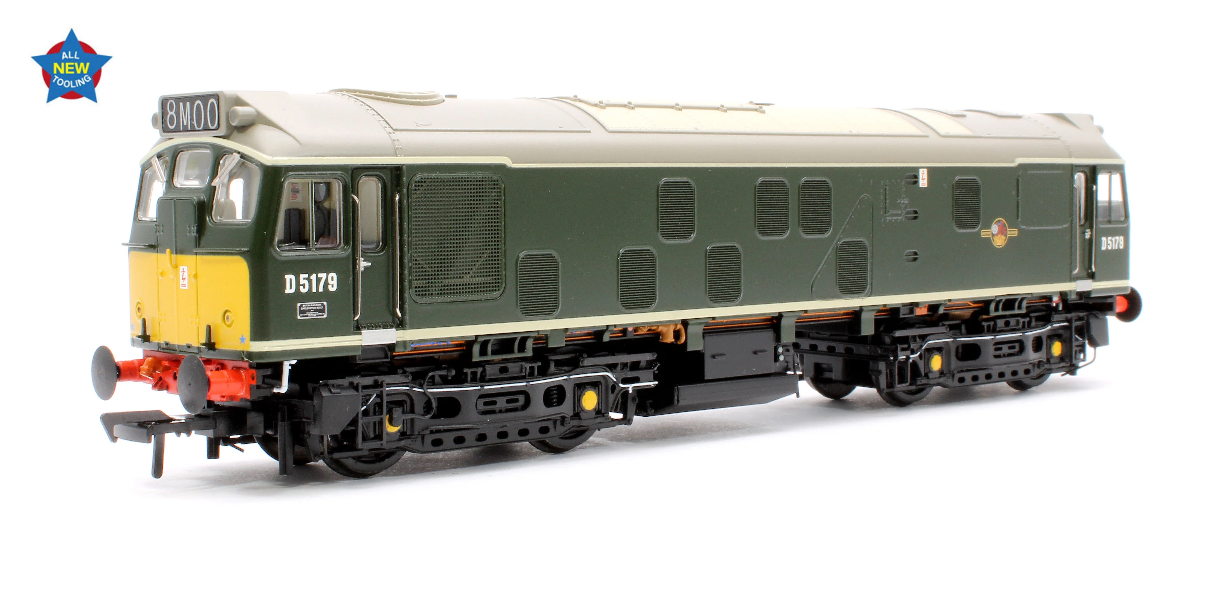32-343A Class 25/1 D5179 BR Green (Small Yellow Panels) Diesel Locomotive