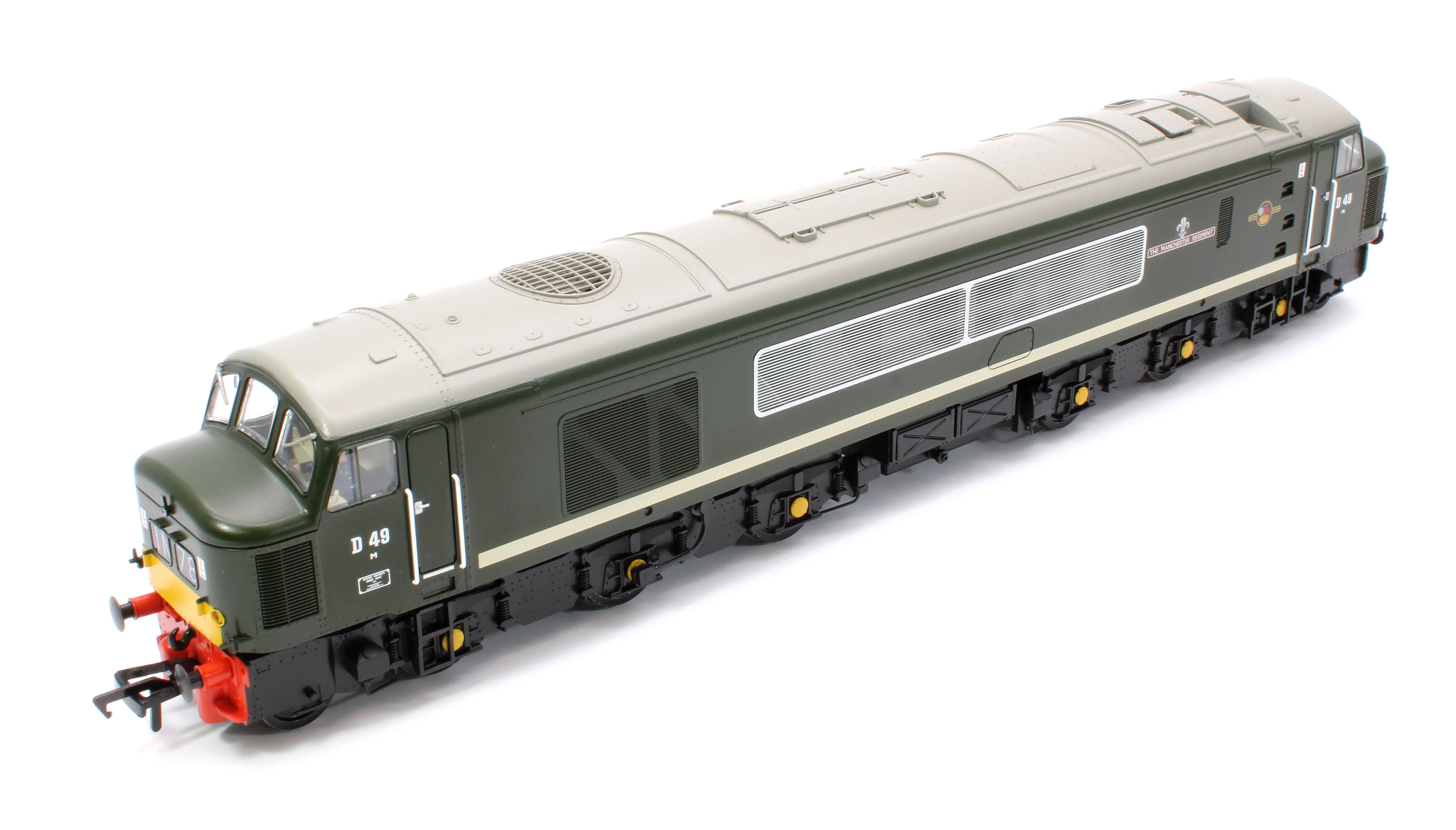 Pre-Owned 32-678A Class 45 Split Centre H/C D49 'The Manchester Regiment' BR Green (Small Yellow Panels) Diesel Locomotive - Image 10