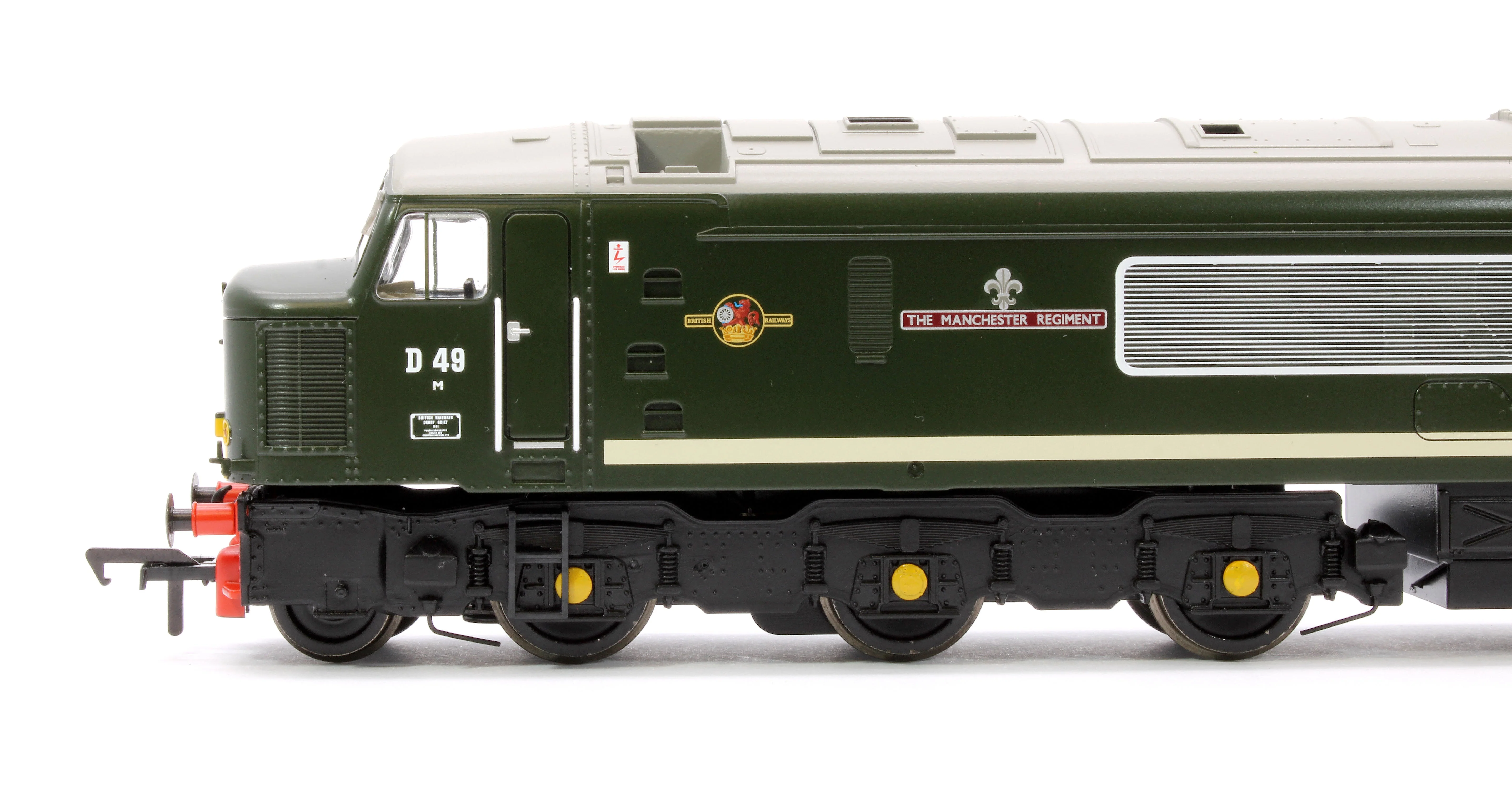 Pre-Owned 32-678A Class 45 Split Centre H/C D49 'The Manchester Regiment' BR Green (Small Yellow Panels) Diesel Locomotive - Image 6