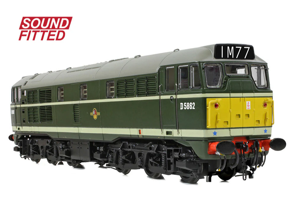 Class 30 D5862 BR Green (Small Yellow Panels) Diesel Locomotive - DCC Sound - Image 3