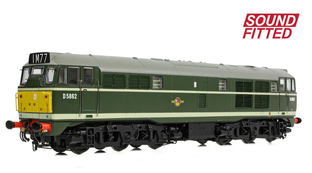 Class 30 D5862 BR Green (Small Yellow Panels) Diesel Locomotive - DCC Sound - Image 4