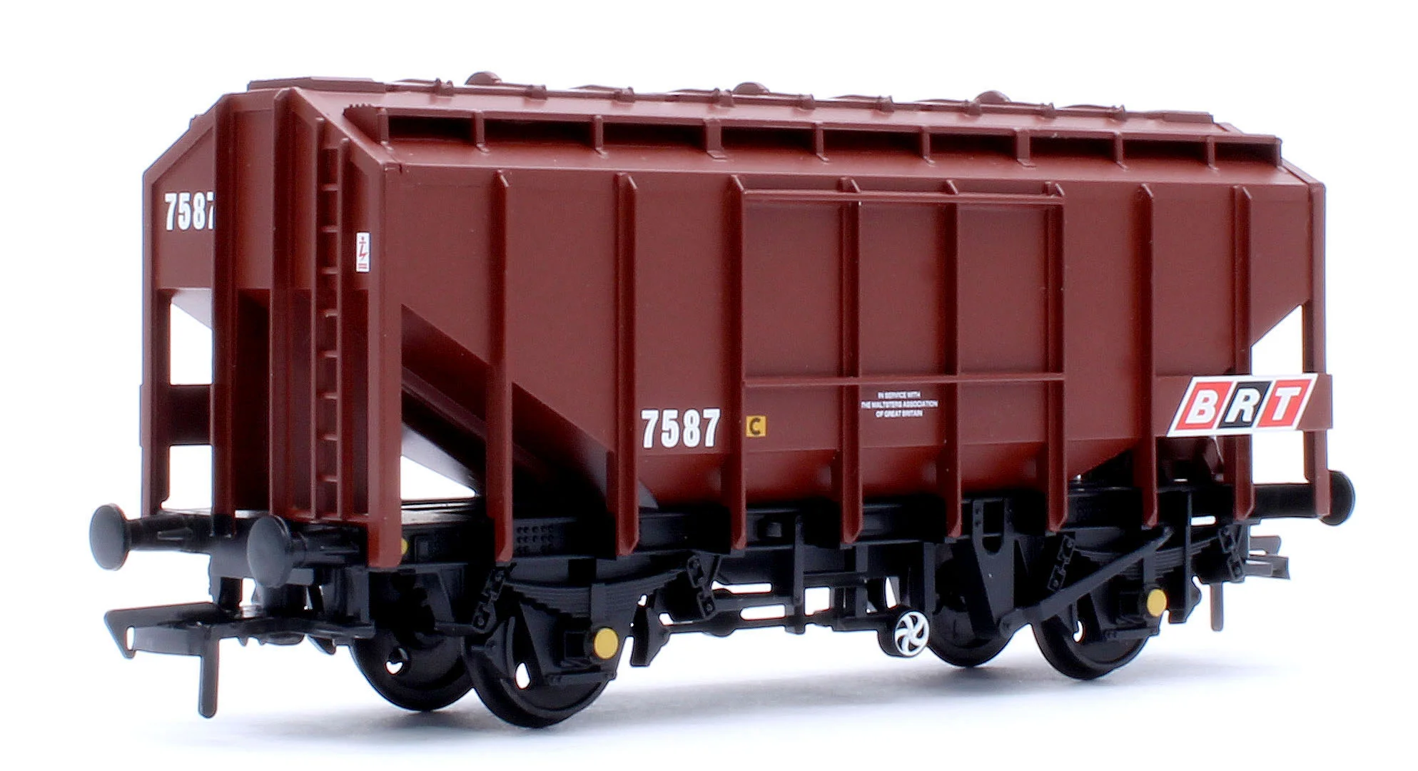 35 Ton PAV Bulk Grain Wagon BRT Brown No. 7587 - Image 3