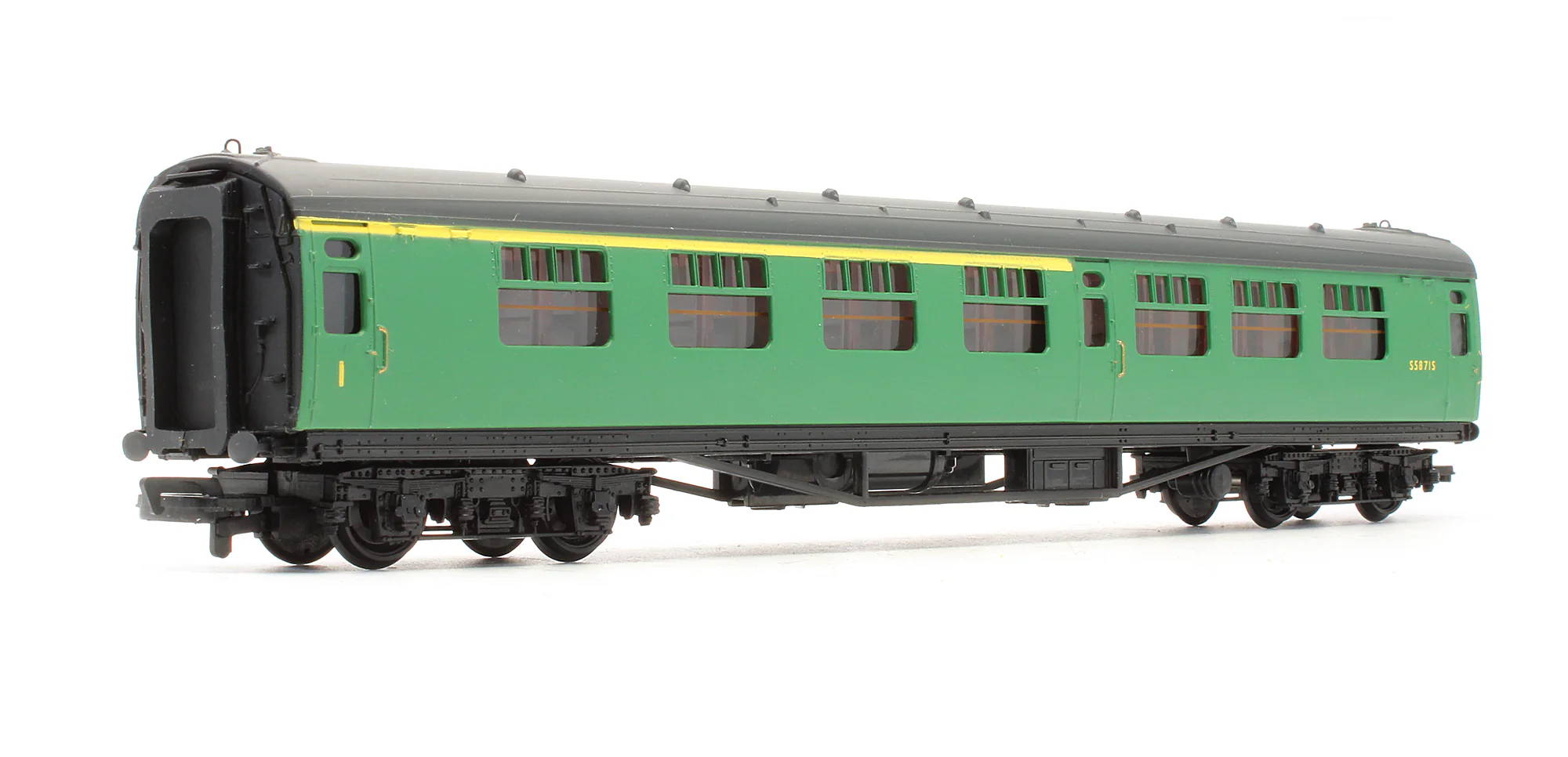 Pre-Owned BR Malachite Green 63ft Bulleid Corridor Composite Coach 'S5871S'