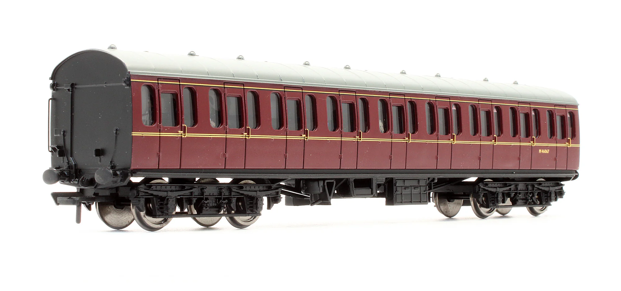 Pre-Owned 34-604C BR MK1 Suburban Open Coach BR Lined Maroon - (With Fitted Passenger Figures) 'M46067' - Image 2