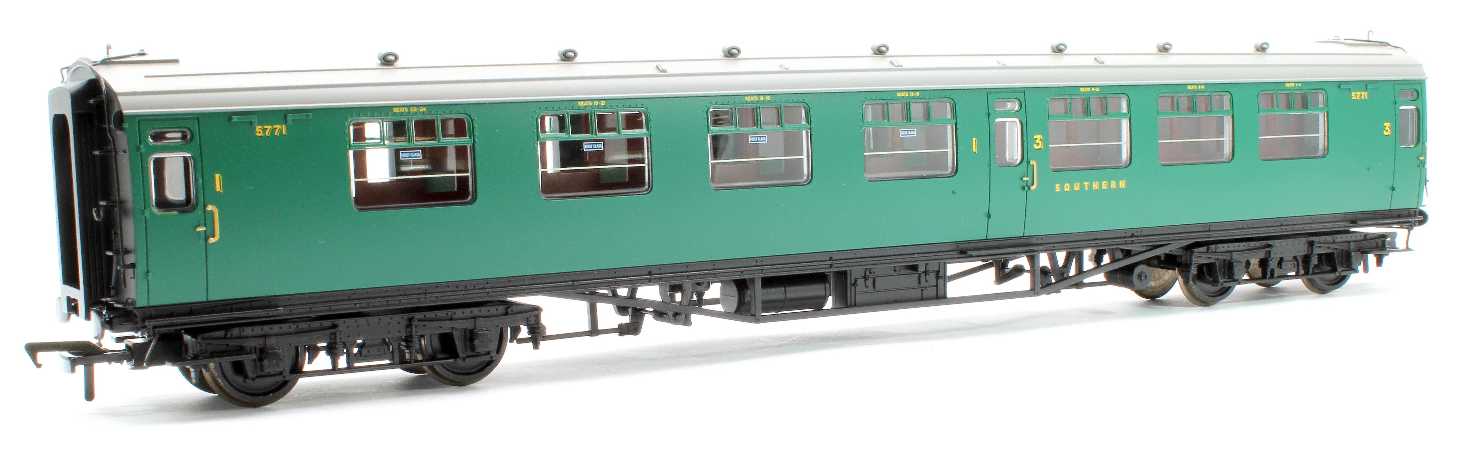 SR Bulleid Composite Corridor 10'' Vents SR Malachite Green No.5771 - Image 2