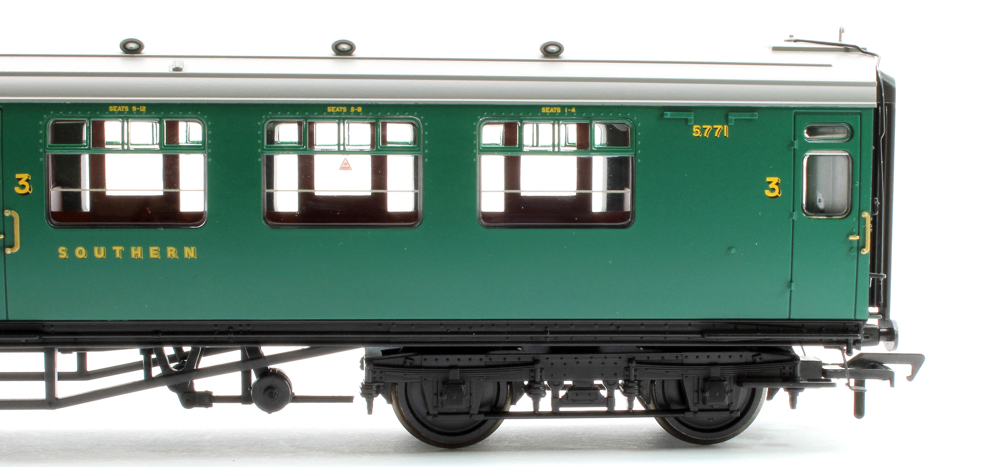 SR Bulleid Composite Corridor 10'' Vents SR Malachite Green No.5771 - Image 3