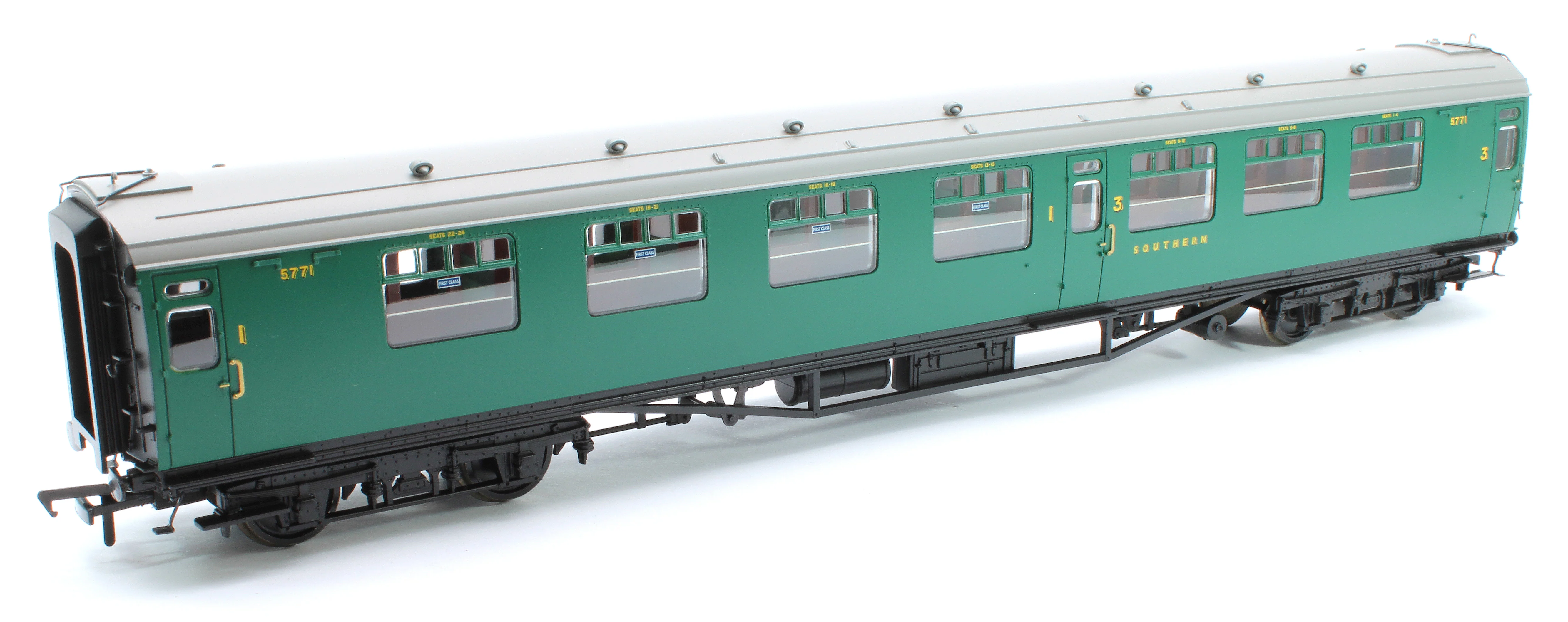 SR Bulleid Composite Corridor 10'' Vents SR Malachite Green No.5771 - Image 5