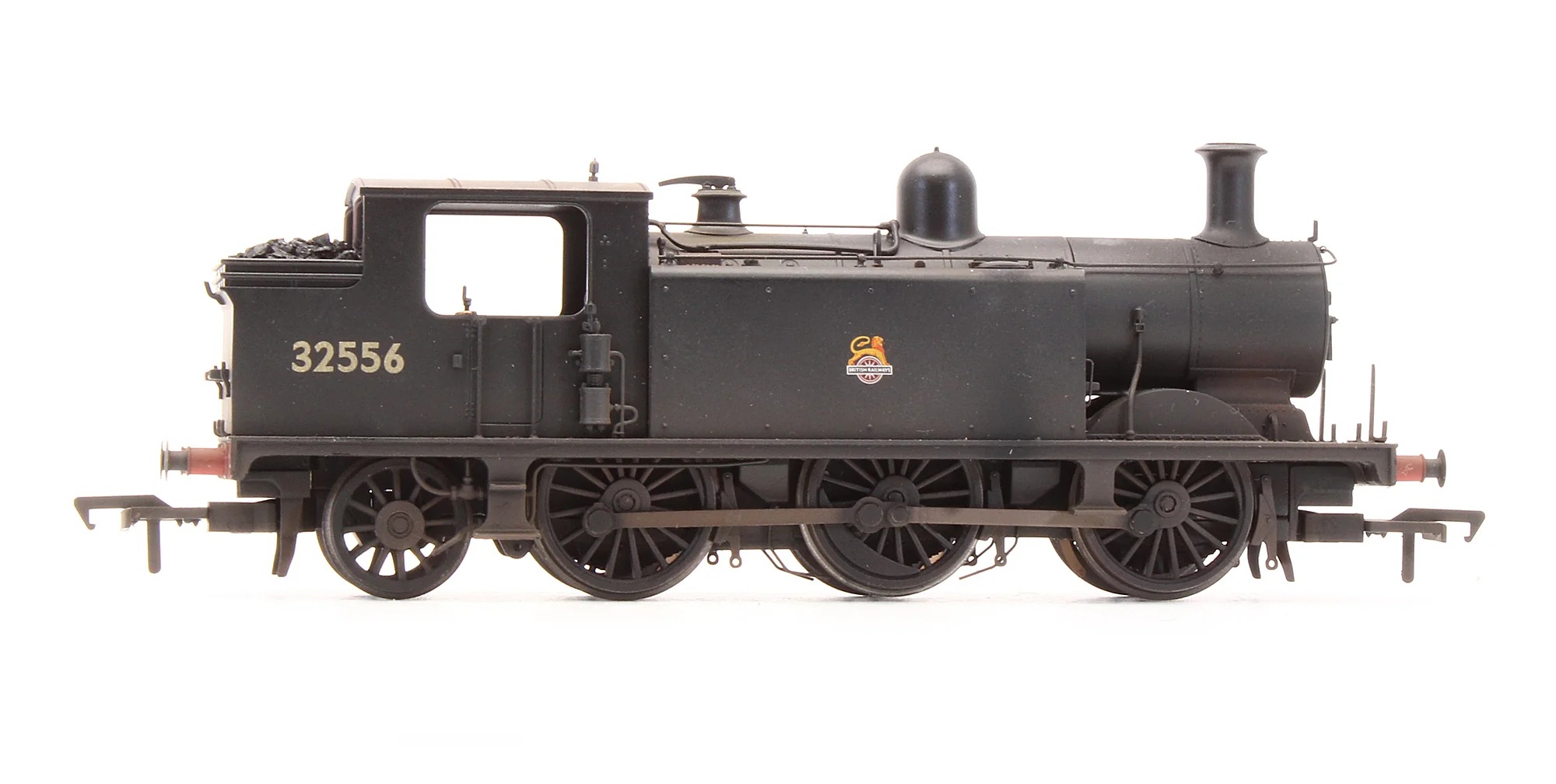Pre-Owned 35-077 Class E4 32556 BR Black Early Emblem Steam Locomotive - DCC Fitted - Custom Weathered - Image 3